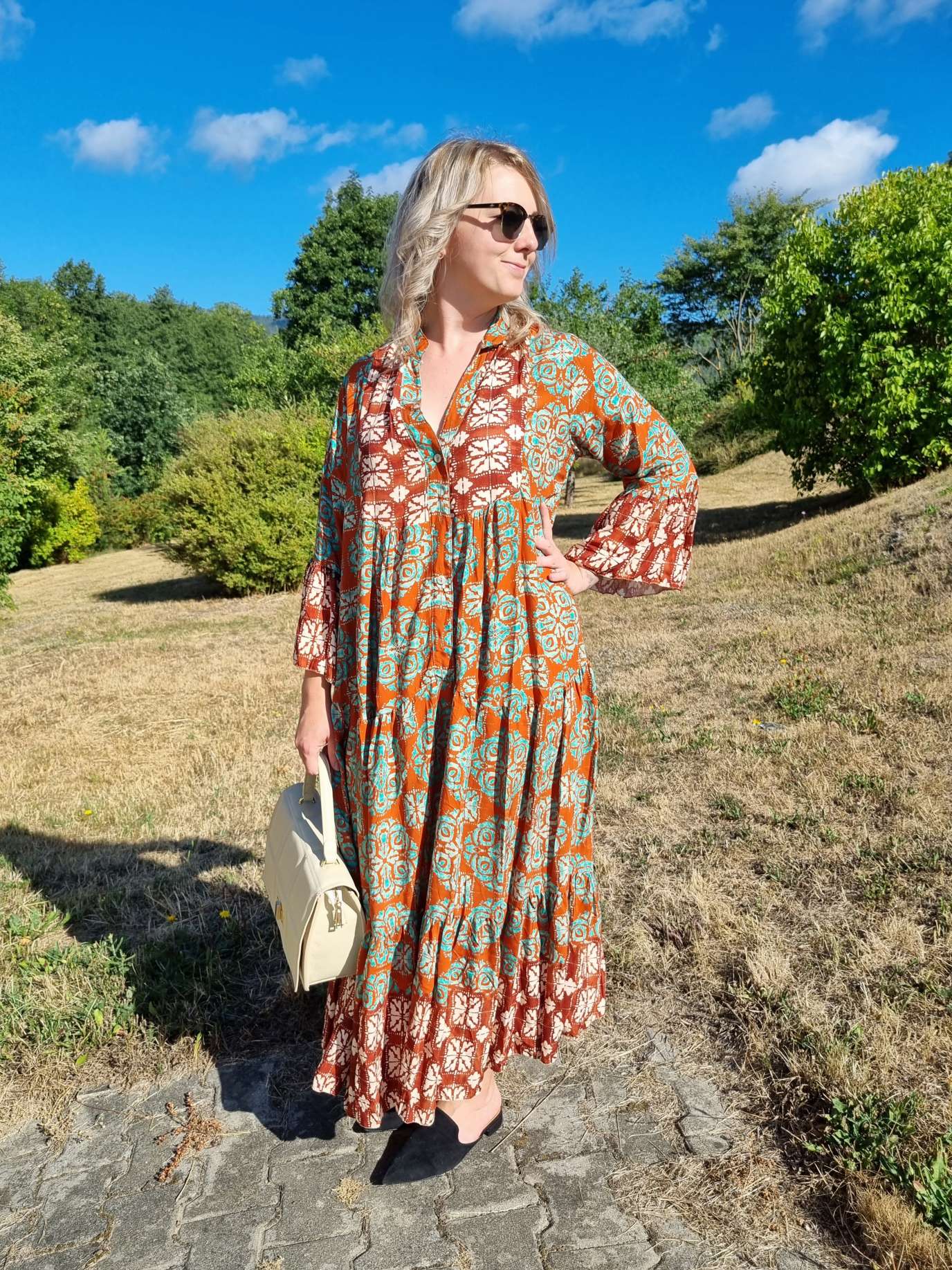 MAXI TUNIKA DRESS ISABELL ROST MINT 34-40/42 Made in Italy langes Kleid Hängerchen Tunikakleid MAXI TUNIKA DRESS ISABELL ROST MINT 34-40/42 Made in Italy langes Kleid Hängerchen Tunikakleid
