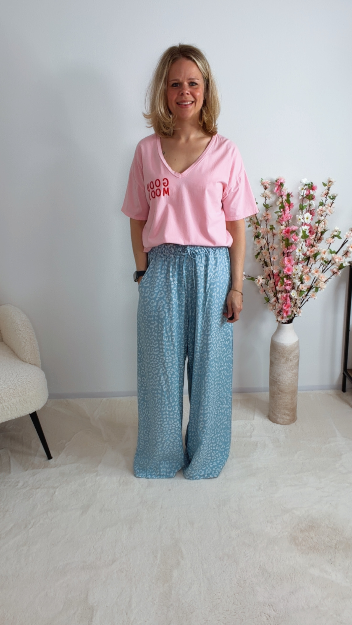 💙✨ Marlene Hose Velamira Leo Lyocell Made in Italy