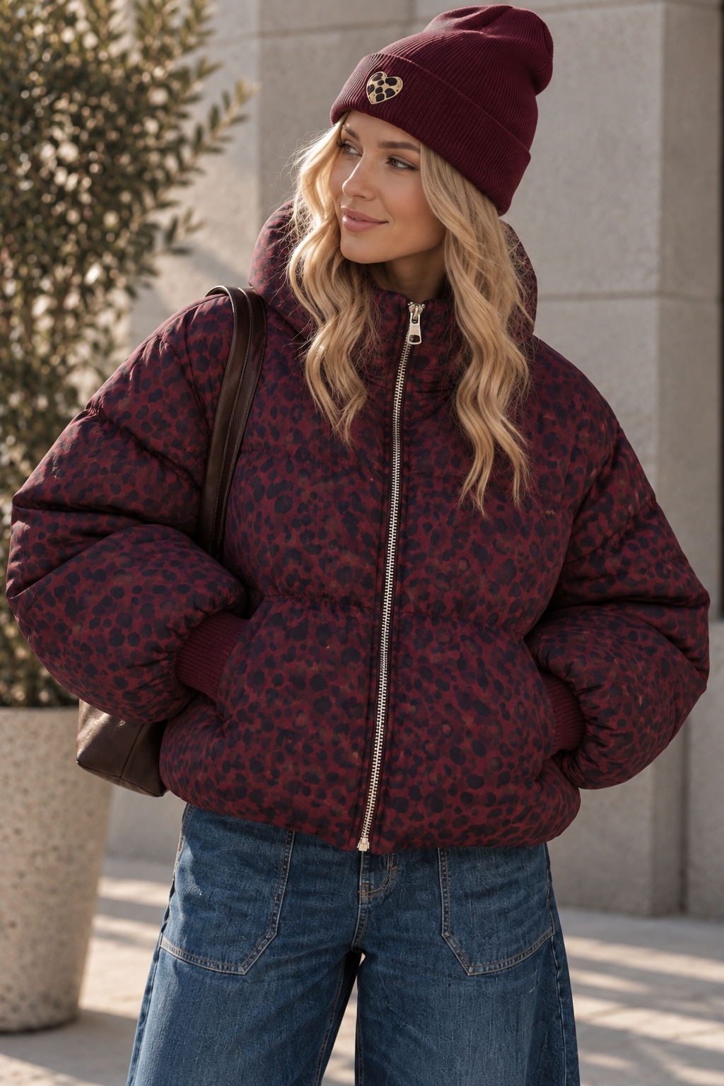 Jacke Puffy Monika LEO – lässiger Allrounder für die Übergangszeit Made in Italy 34-42