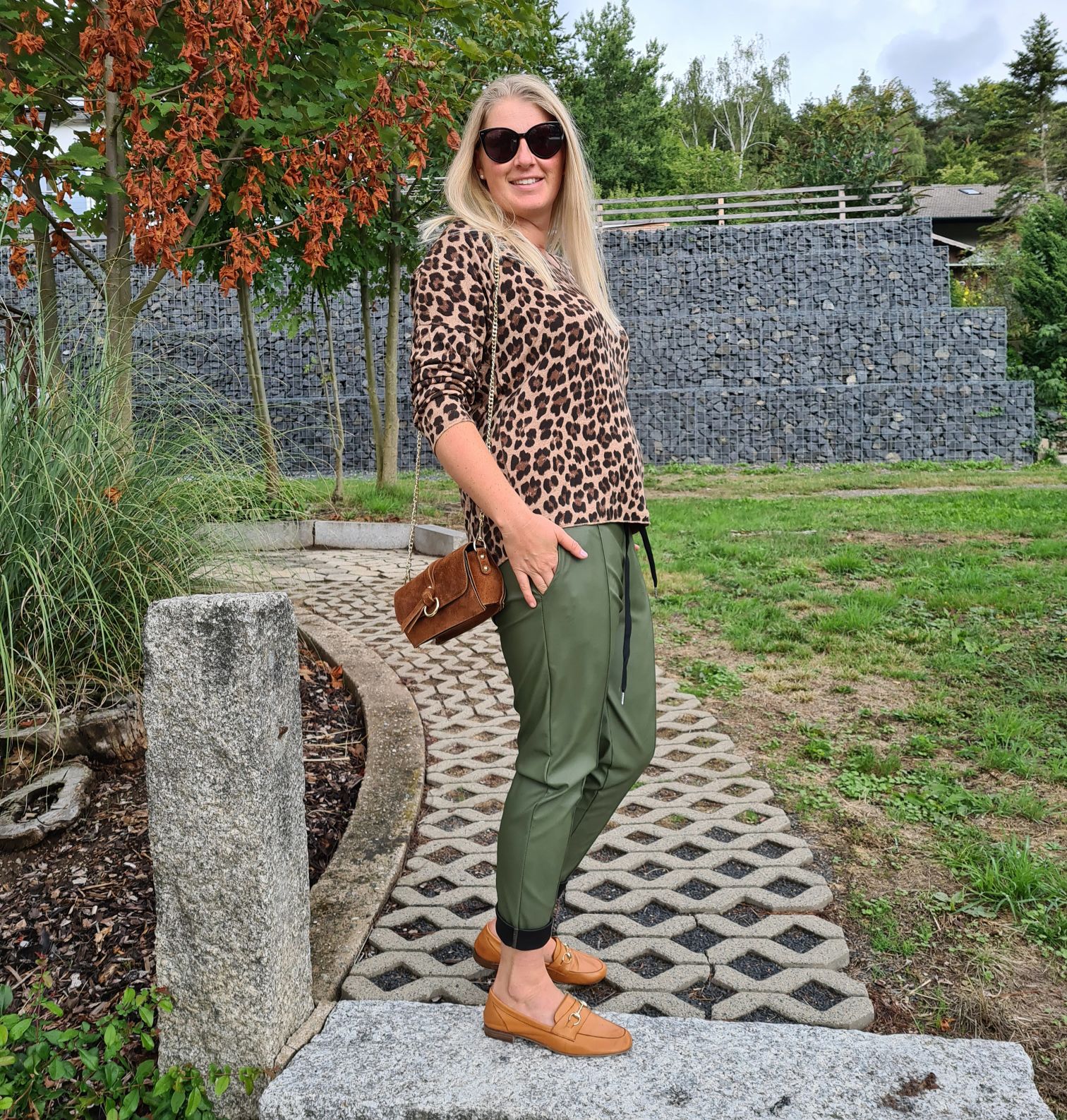 LIGHT KNIT LONGSLEEVE SHIRT MARIKA LEO CAMEL Basic Langarm Pullover Leopard Sweater Made in Italy 34-42 LIGHT KNIT LONGSLEEVE SHIRT MARIKA LEO CAMEL Basic Langarm Pullover Leopard Sweater Made in Italy 34-42
