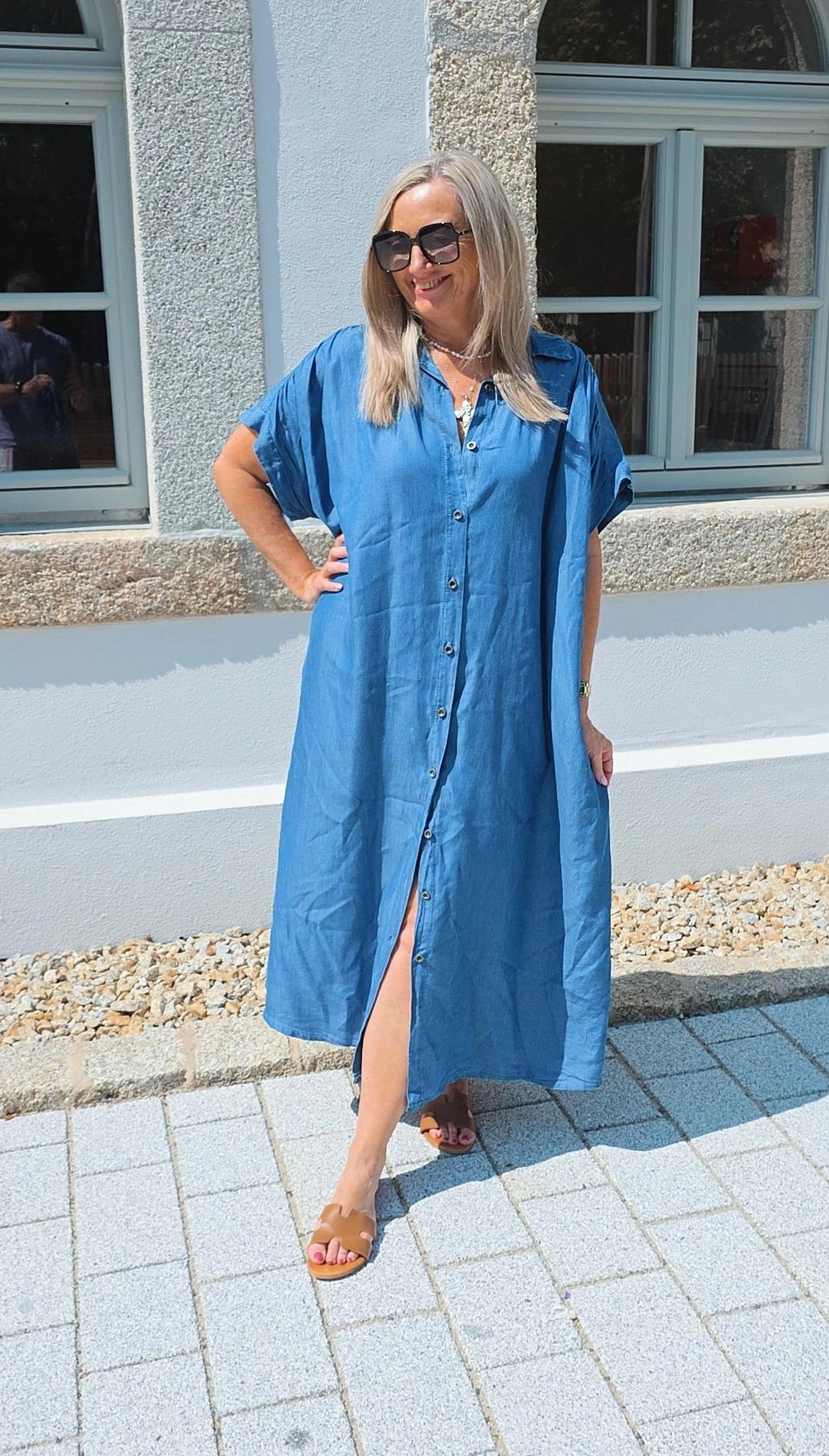 LYOCELL  BLUSENKLEID PALERMO Made in Italy 34-46/48 
