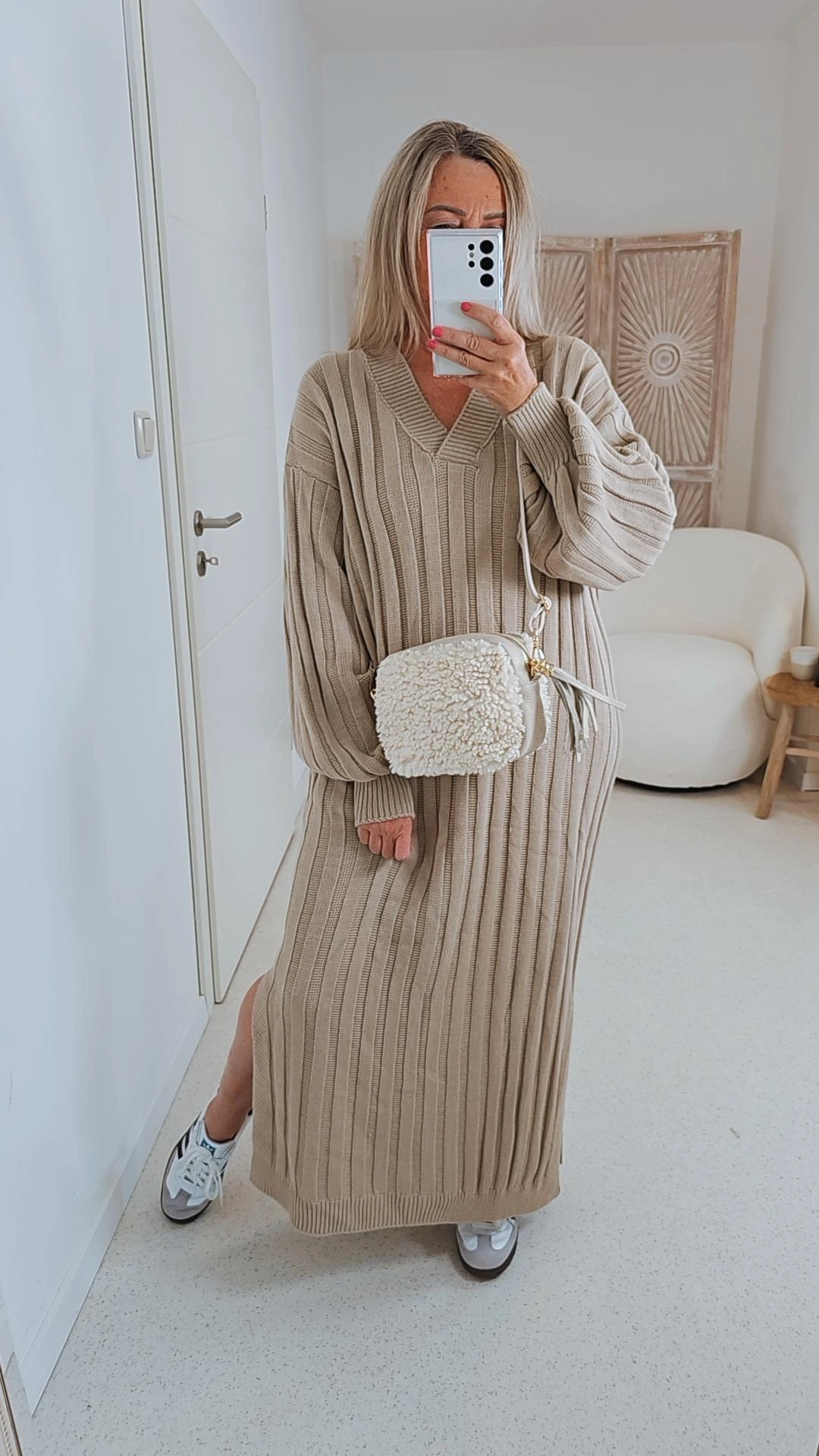 STRICKKLEID BELLA LANG  34 - 42/44  Made in Italy Kleid
