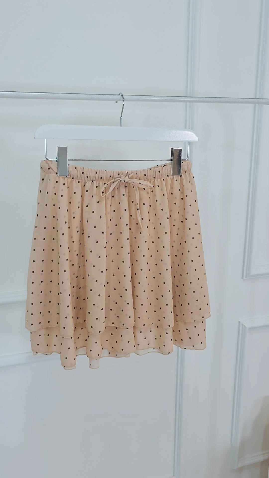 KURZER ROCK ANGIE 34-42 mit kleinen Polka Dots Made in Italy