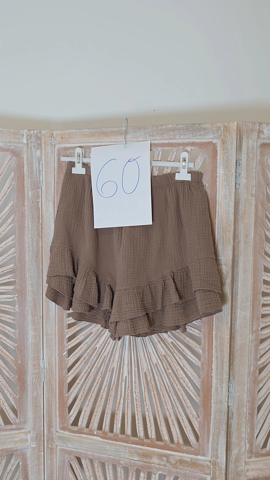 EINZELSTÜCK MUSSELIN-HOSENROCK TAUPE 60
