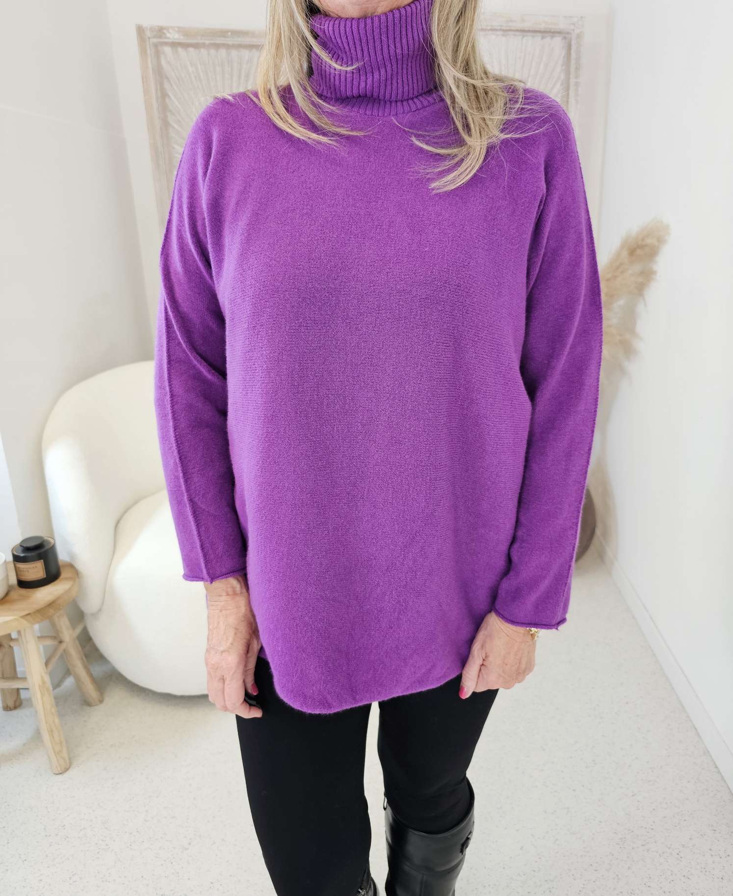 LIGHT KNIT ROLLKRAGEN ROSI Made in Italy 34 - 42 Pullover Turtleneck Sweater LIGHT KNIT ROLLKRAGEN ROSI Made in Italy 34 - 42 Pullover Turtleneck Sweater