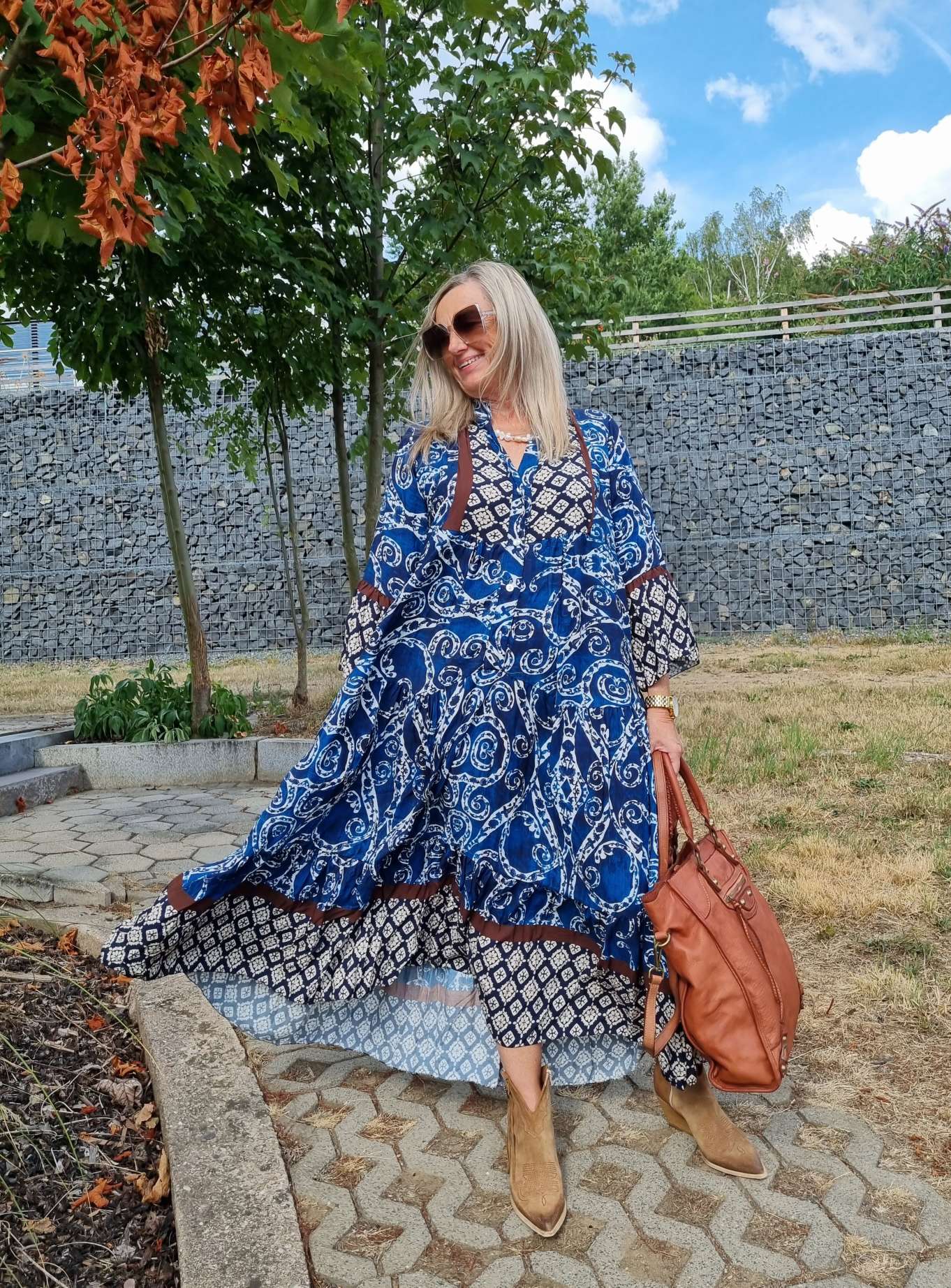 MAXI TUNIKA DRESS STROMBOLI BLAU 34-40/42 Made in Italy langes Kleid Hängerchen Tunikakleid MAXI TUNIKA DRESS STROMBOLI BLAU 34-40/42 Made in Italy langes Kleid Hängerchen Tunikakleid