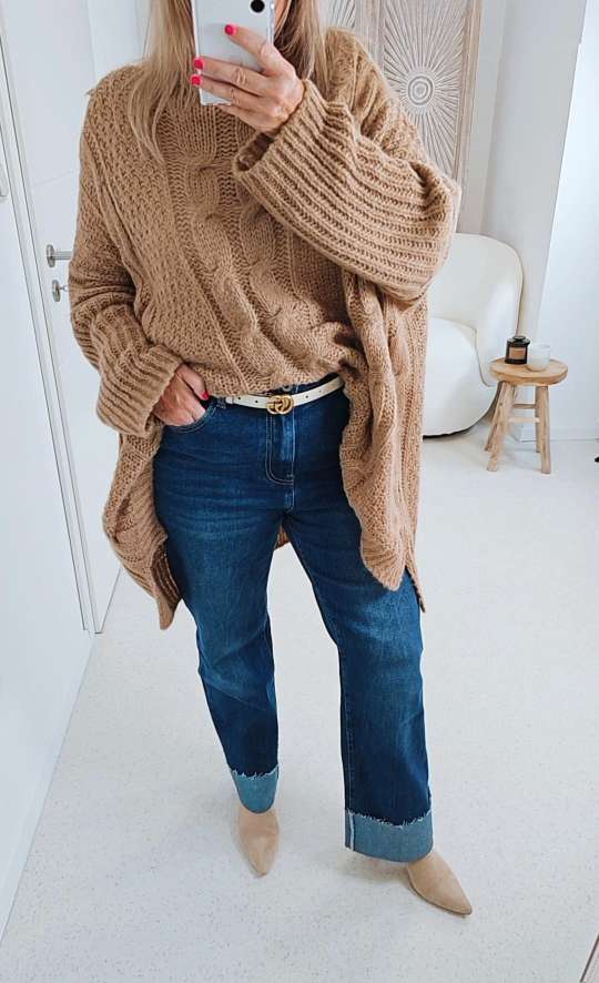 BASIC JEANS HERMINE Denim Blue SCHLAGJEANS Italy Style mit Umschlag Variantenartikel BASIC JEANS HERMINE Denim Blue SCHLAGJEANS Italy Style mit Umschlag Variantenartikel