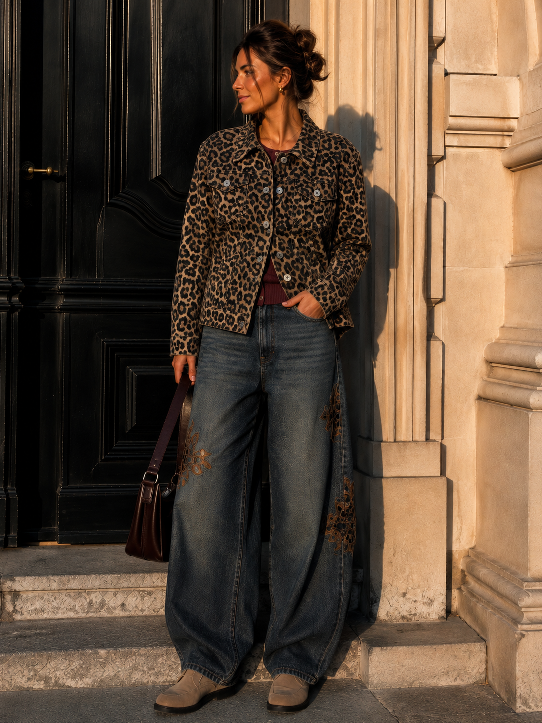 Strickjacke Odina – softer Basic Cardigan mit stoffbezogenen Knöpfen Made in Italy 34-40/42