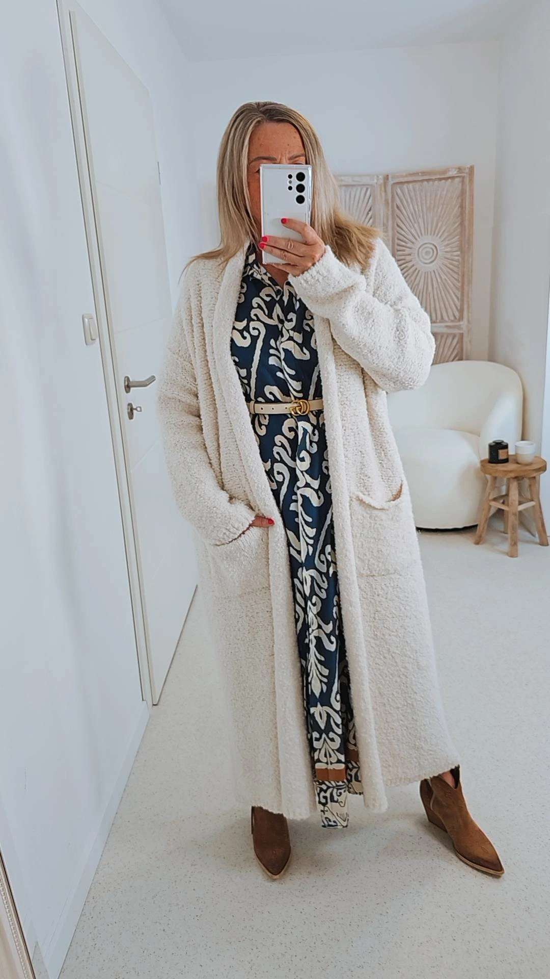 BLUSEN KLEID LOUIE 34-42 Made in Italy langes Maxi Kleid BLUSEN KLEID LOUIE 34-42 Made in Italy langes Maxi Kleid