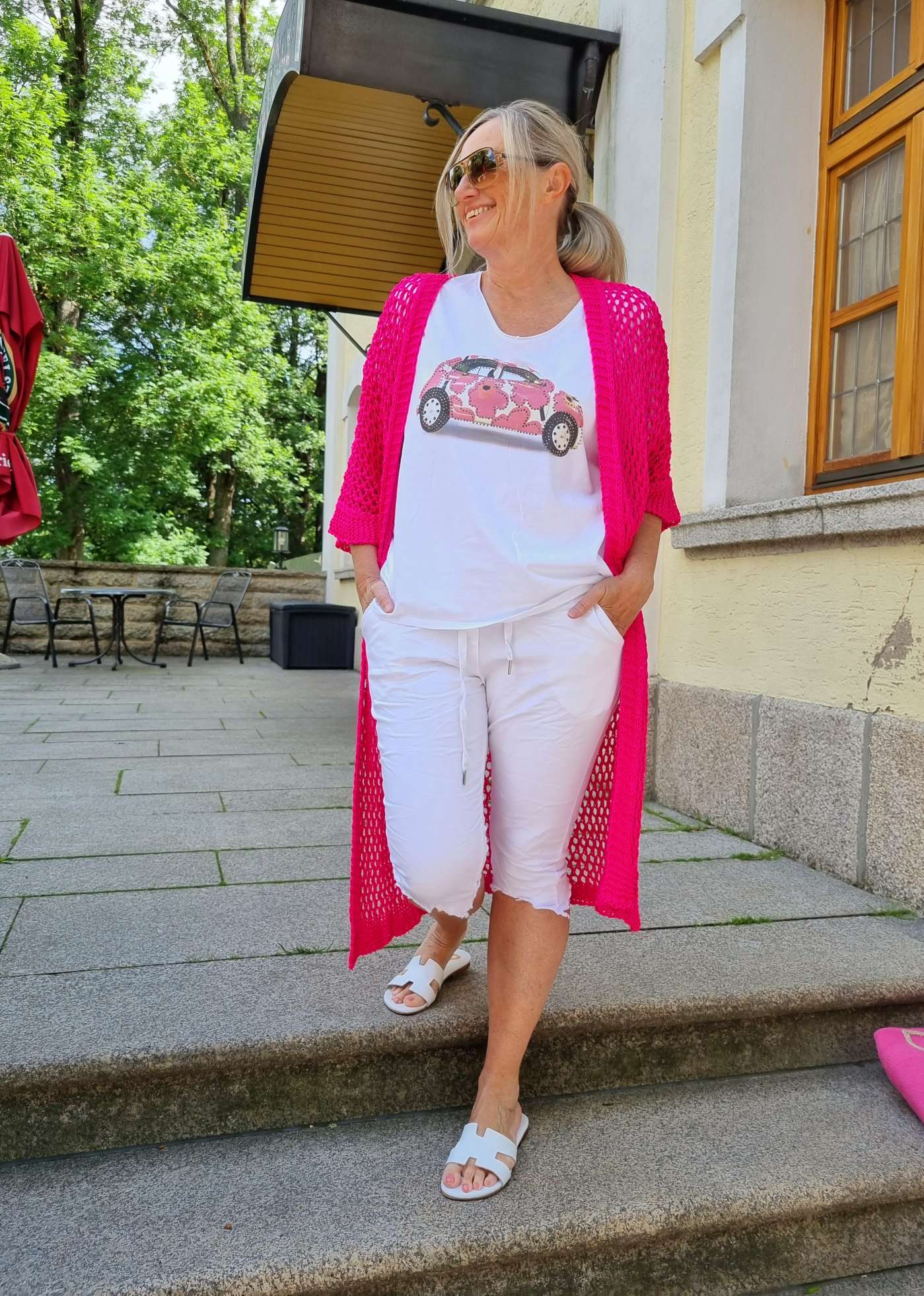 JOGPANT SHORTS VALERIE WEISS 34-40 Made in Italy PANT kurze Hose Sommerhose Bermuda JOGPANT SHORTS VALERIE WEISS 34-40 Made in Italy PANT kurze Hose Sommerhose Bermuda