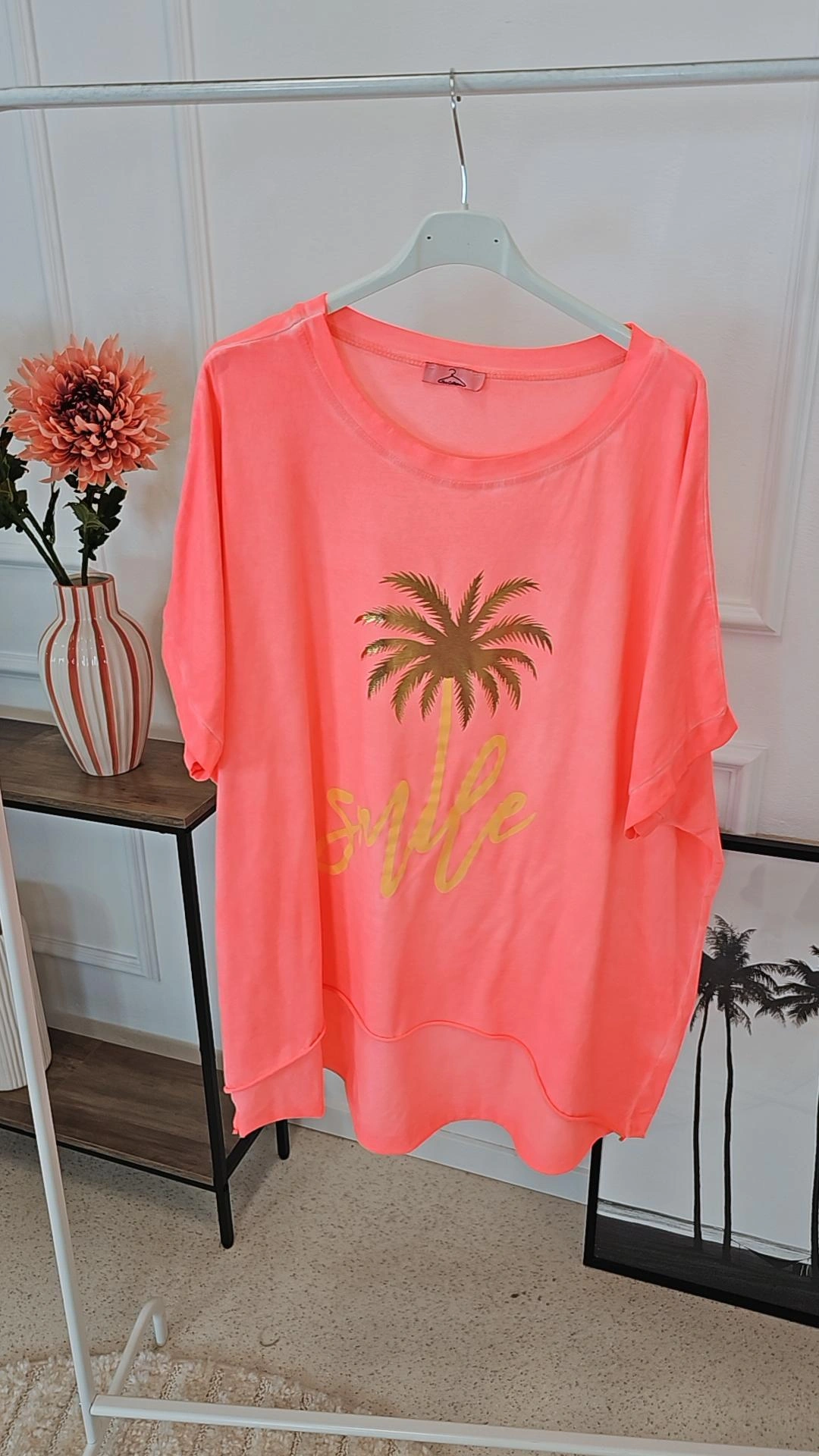  OVERSIZE T-SHIRT INES VOKUHILA PALME Made in ITALY Gr. 36 - 44/46