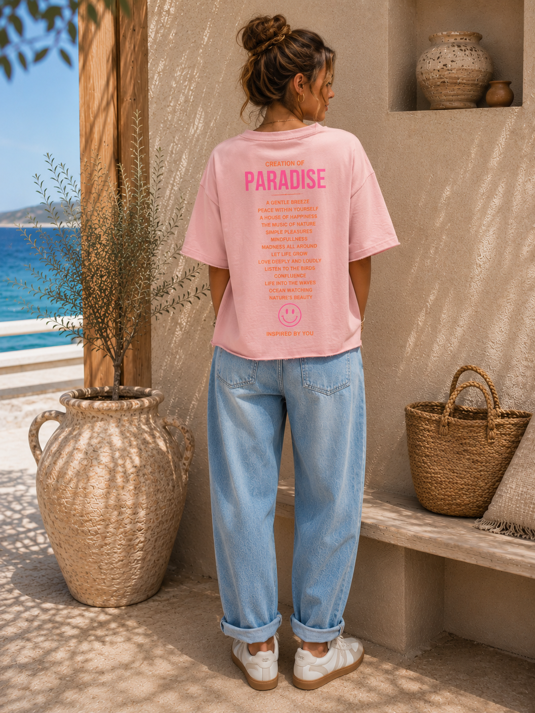 T-Shirt Sweater Malou Uni Smile Italienstyle 34-42/44