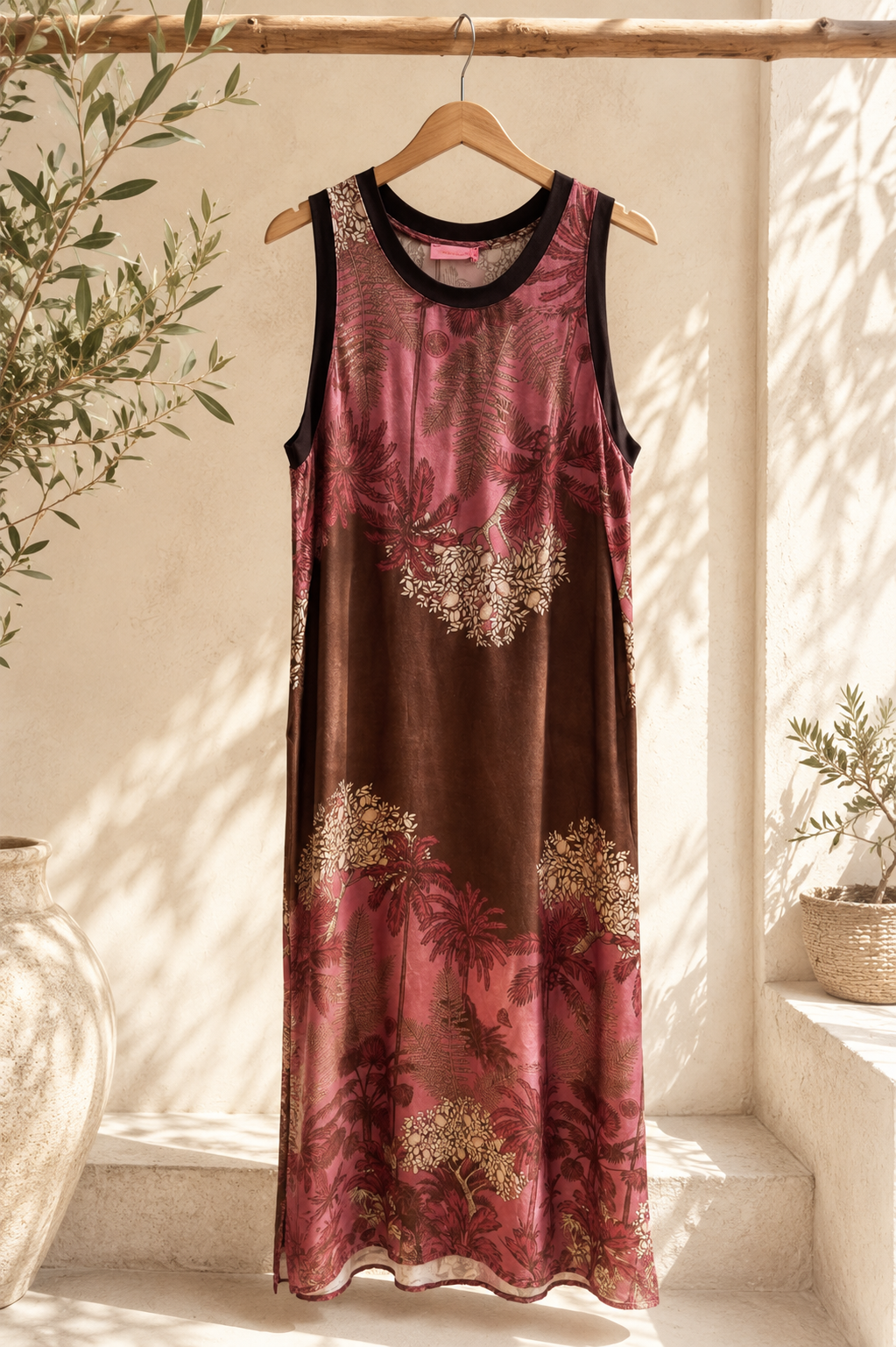 Satin-Kleid Mohea 🌸🌴Made in Italy Viskose Qualtiät Gr. 34-40/42