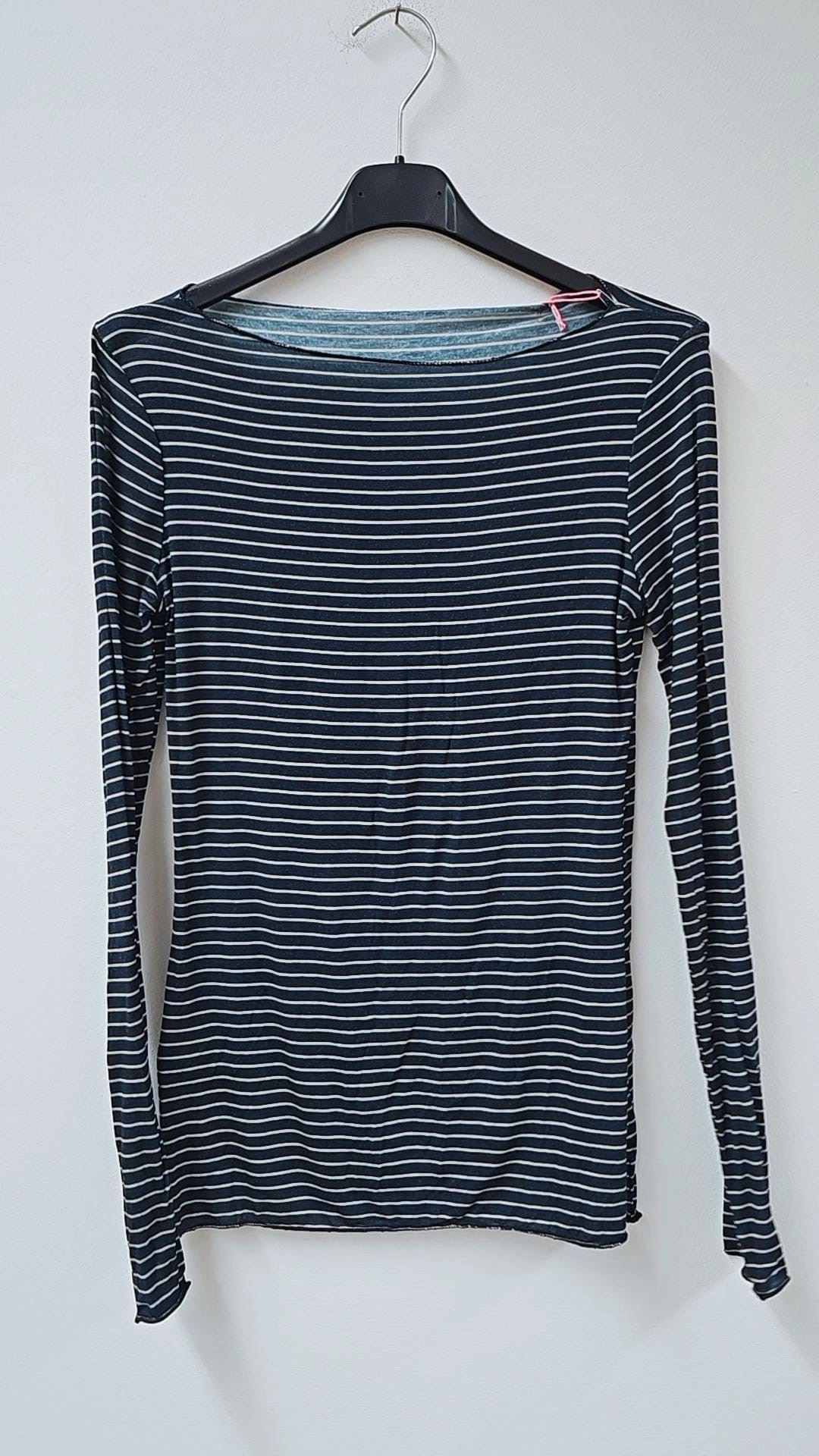 COMFY STRETCH LANGARMSHIRT STREIFEN Made in Italy Gr.  34- 40/42 LS0113 Cashmere