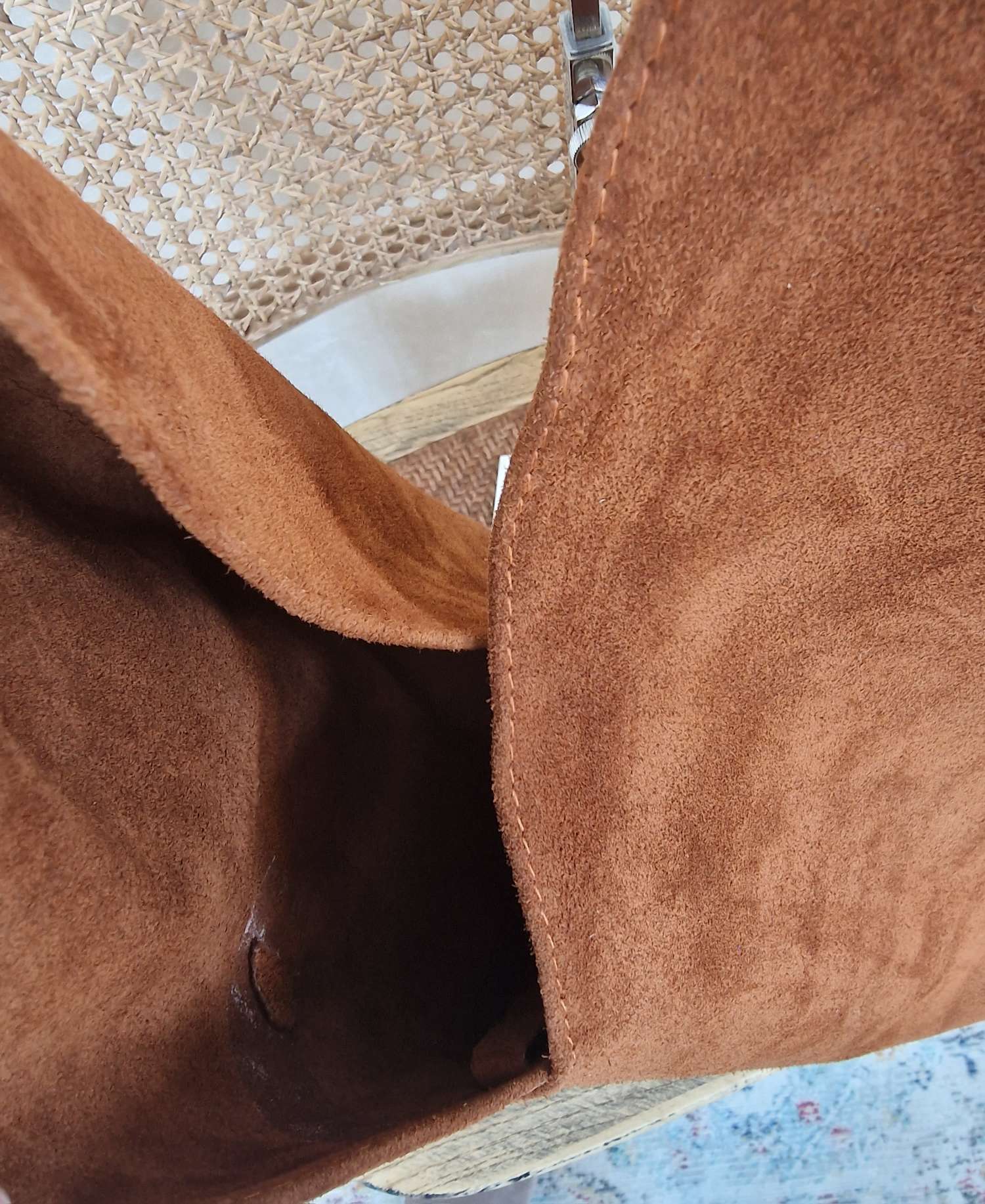WILDLEDER SHOPPER RENATE COGNAC Made in Italy Leder Tasche Shopping Bag versch. Farben WILDLEDER SHOPPER RENATE COGNAC Made in Italy Leder Tasche Shopping Bag versch. Farben