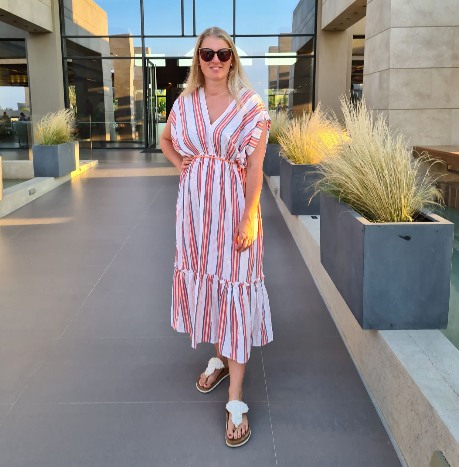 MAXI DRESS RIVA 34-42 Made in Italy Maxi Kleid Sommer Strandkleid MAXI DRESS RIVA 34-42 Made in Italy Maxi Kleid Sommer Strandkleid