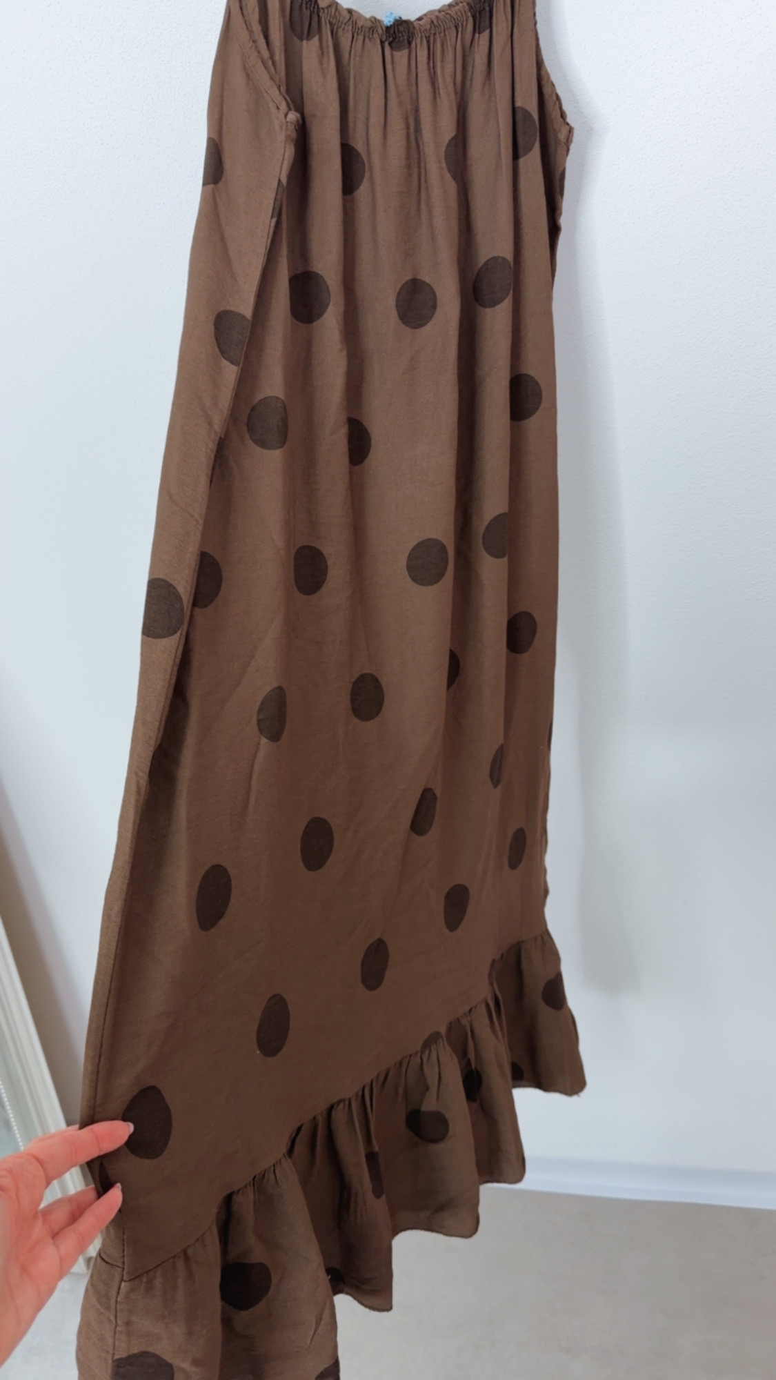 Dots Kleid Isla Spaghettiträger Made in Italy 34-42