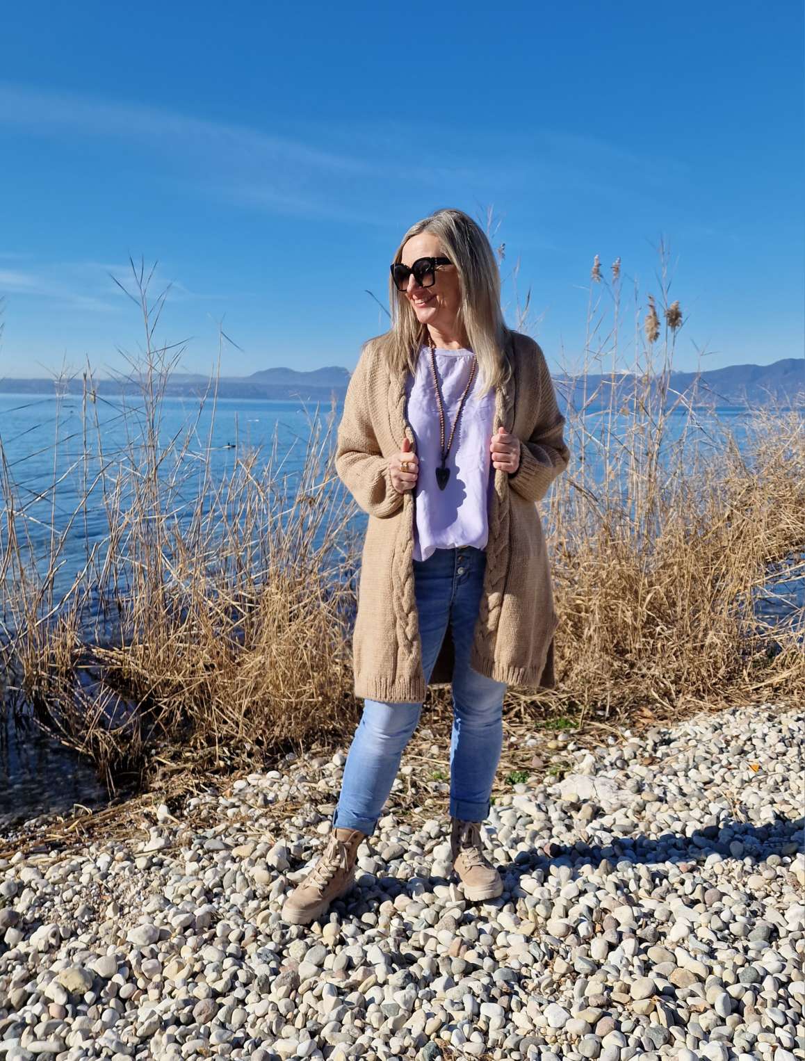 EDLER KNIT CARDIGAN BETTINA CAMEL 34-42 Made in Italy Strickjacke Strickmantel Mantel EDLER KNIT CARDIGAN BETTINA CAMEL 34-42 Made in Italy Strickjacke Strickmantel Mantel