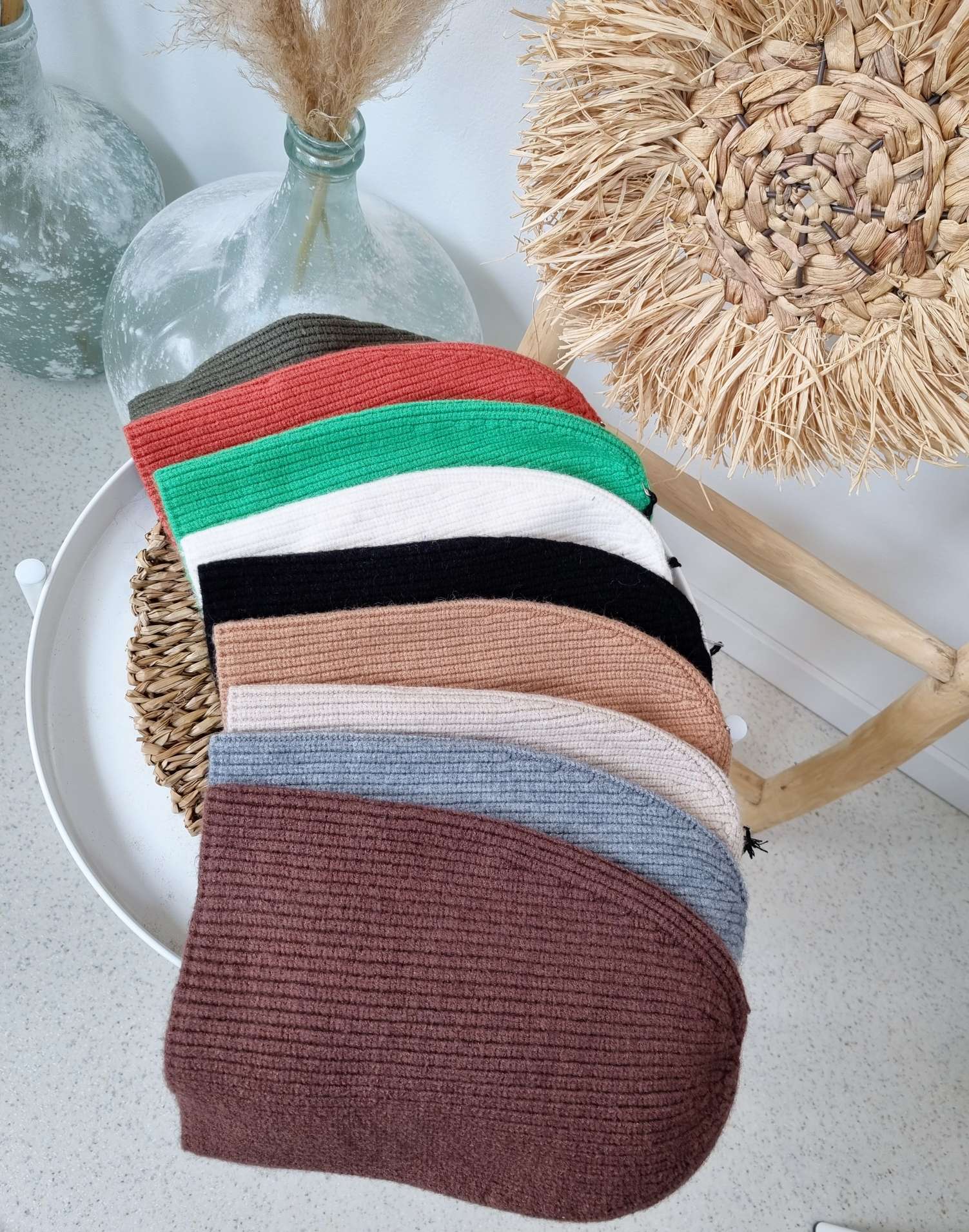 BASIC BEANIE ALPINI Wintermütze Italy Design Ripp Strick Mütze BASIC BEANIE ALPINI Wintermütze Italy Design Ripp Strick Mütze