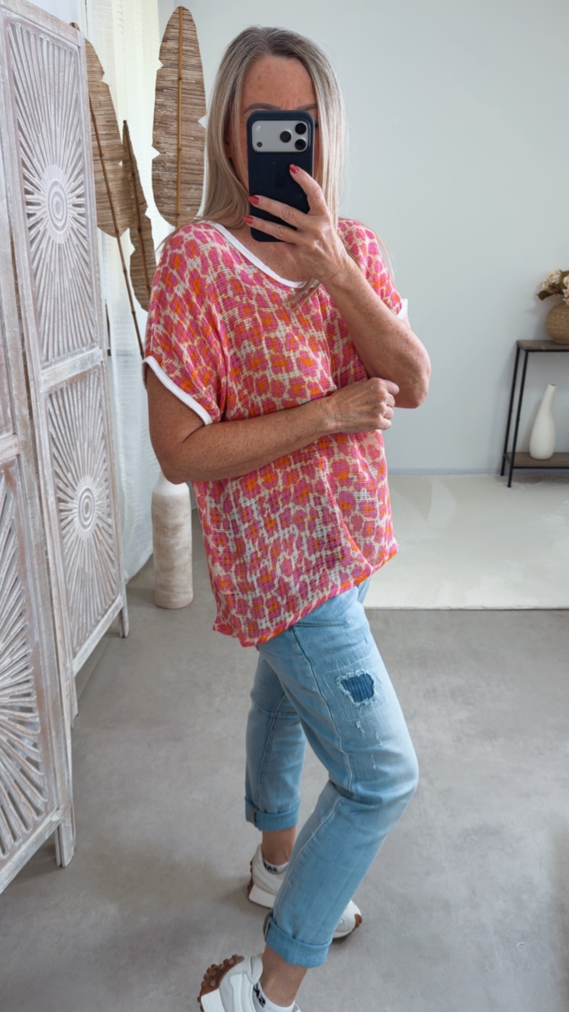 Leo-Shirt „Sambia“ – Made in Italy 🌸 Größe 34 bis 40/42