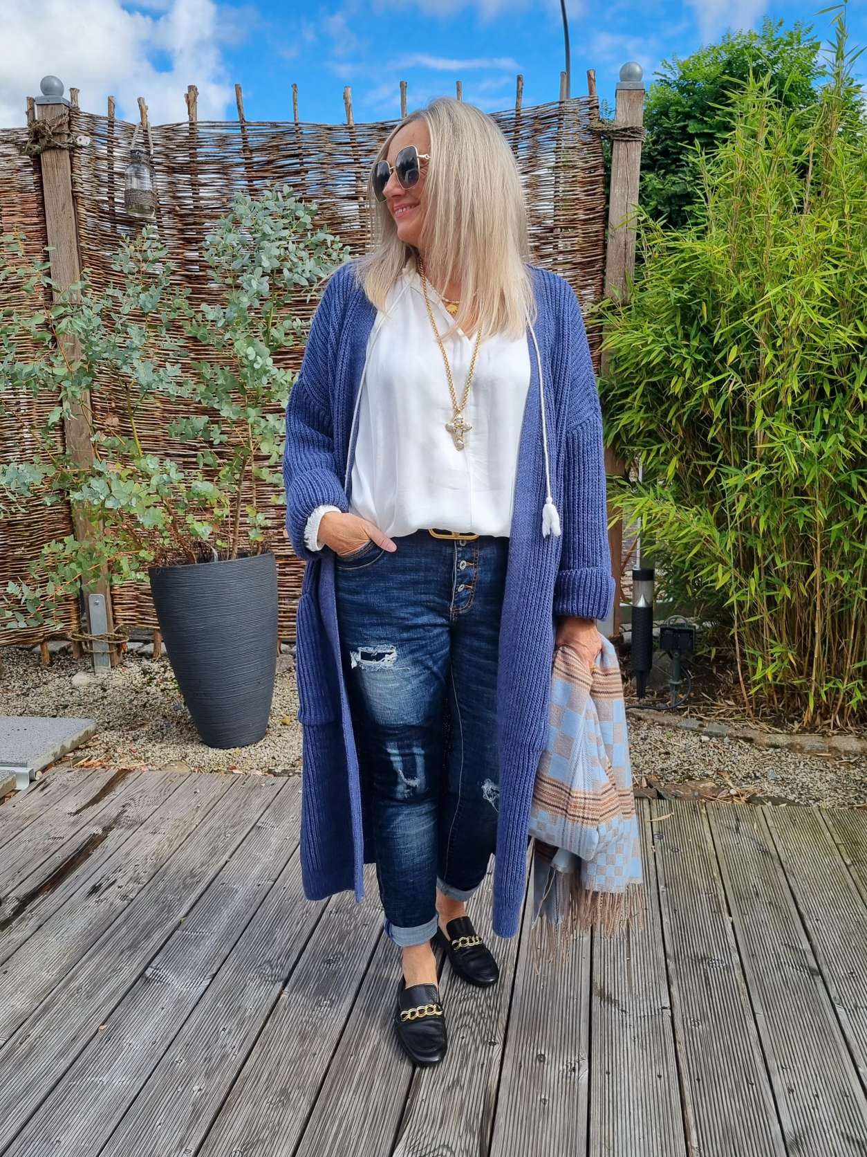KNIT CARDIGAN EVELYN DUNKELBLAU 34-42 Made in Italy Strickjacke Strickmantel Mantel KNIT CARDIGAN EVELYN DUNKELBLAU 34-42 Made in Italy Strickjacke Strickmantel Mantel