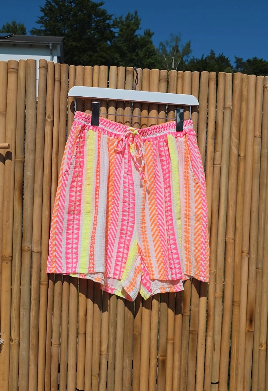 BASIC MUSSELIN AZTEK SHORTS LAMIS Made in Italy 34 - 42 BOHO BEACH