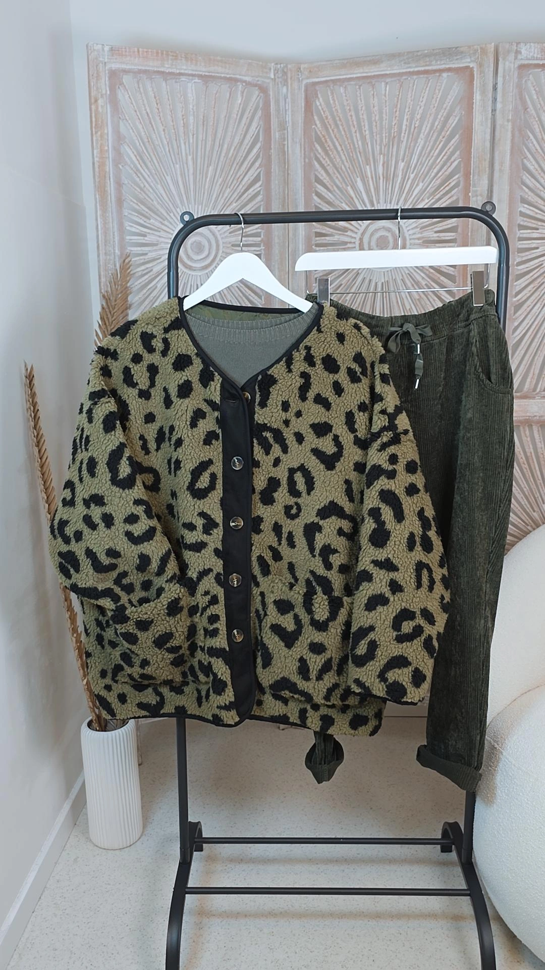 OVERSIZE LEO-TEDDY JACKE SONTJE Made in Italy 34-48/50