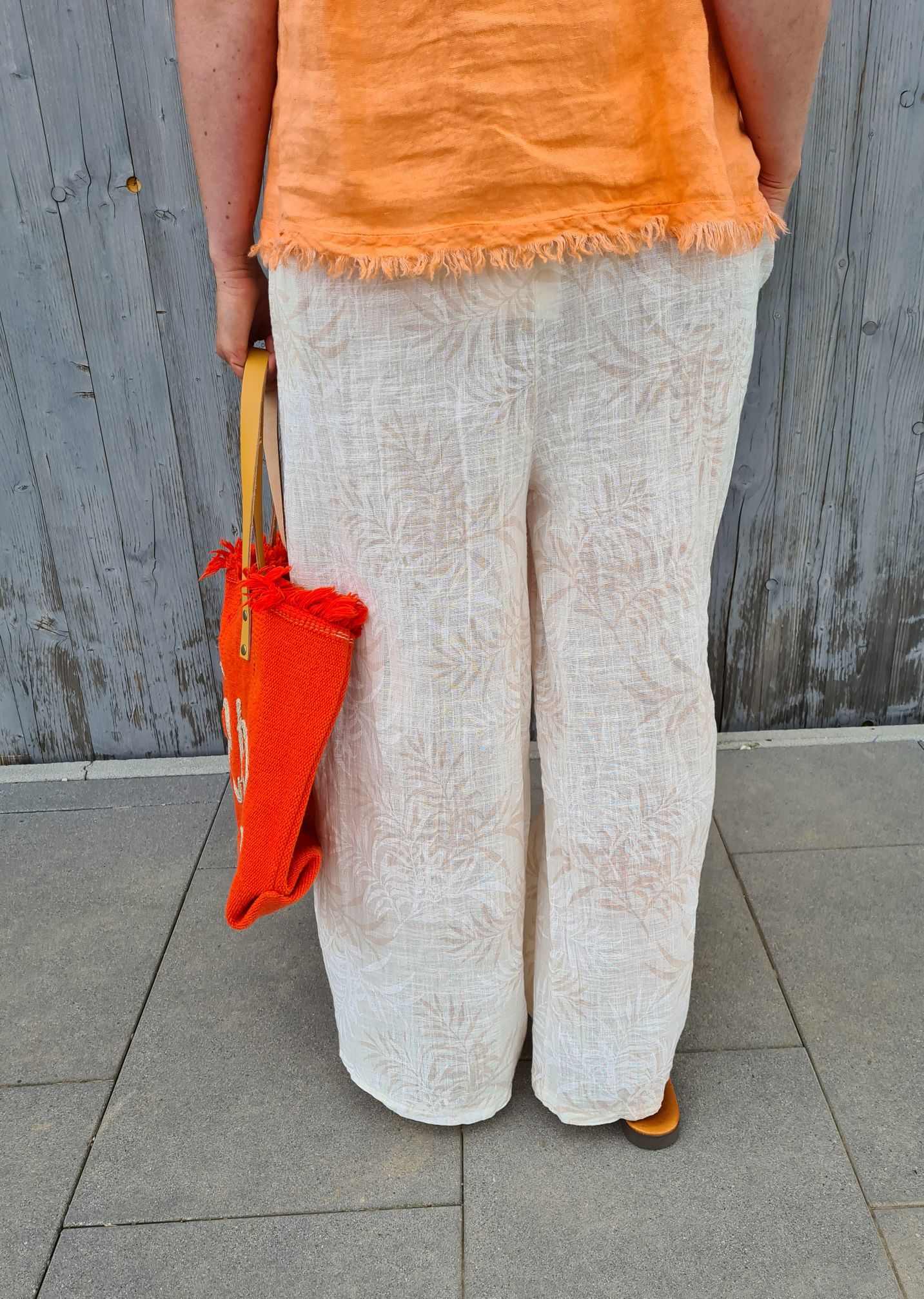 CULOTTE BURRO CREME BEIGE 34-40 Made in Italy weite Hose PANT Sommerhose CULOTTE BURRO CREME BEIGE 34-40 Made in Italy weite Hose PANT Sommerhose