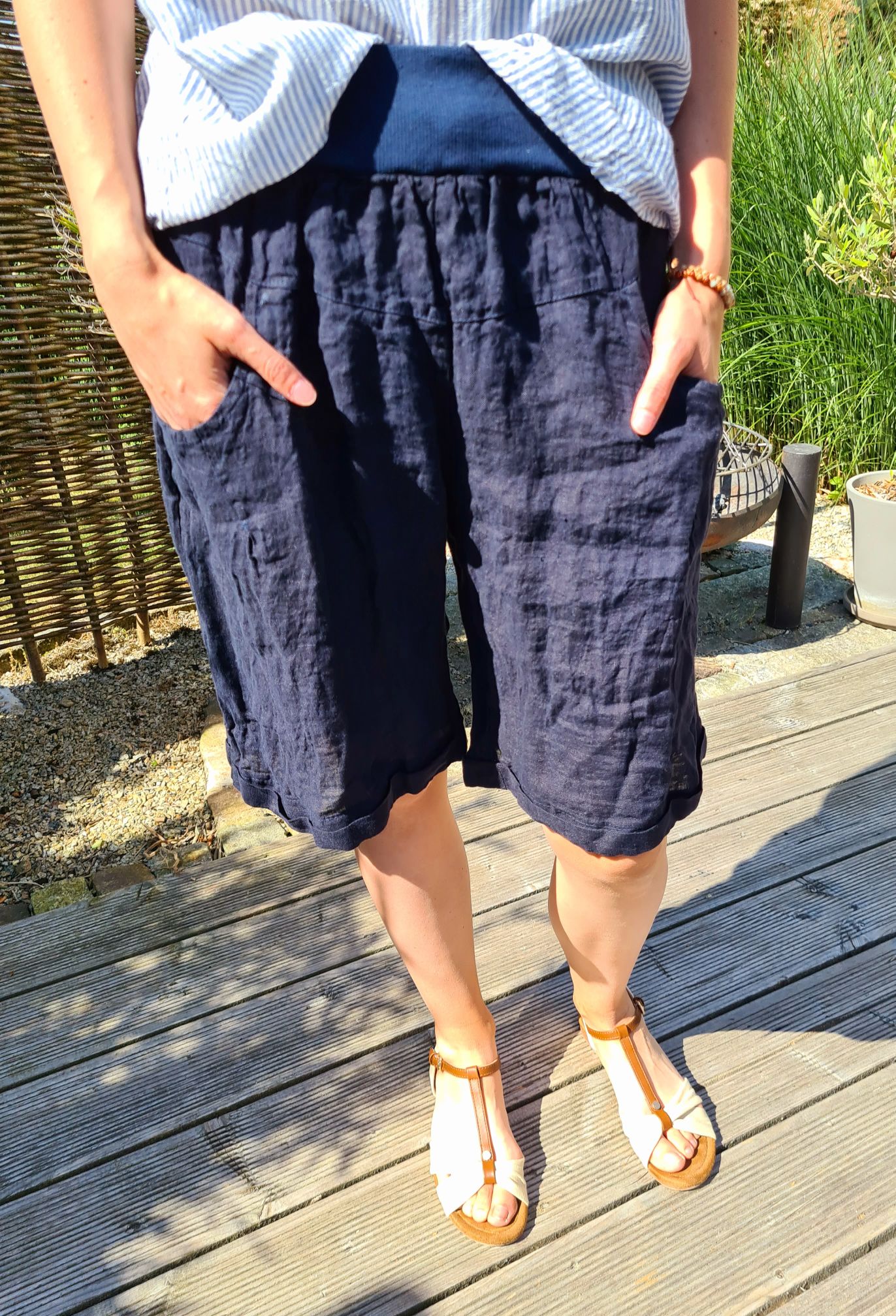 LINEN SHORTS MAXL BLAU 34-42 Made in Italy Leinen PANT kurze Hose Sommerhose Bermuda Kopie LINEN SHORTS MAXL BLAU 34-42 Made in Italy Leinen PANT kurze Hose Sommerhose Bermuda Kopie