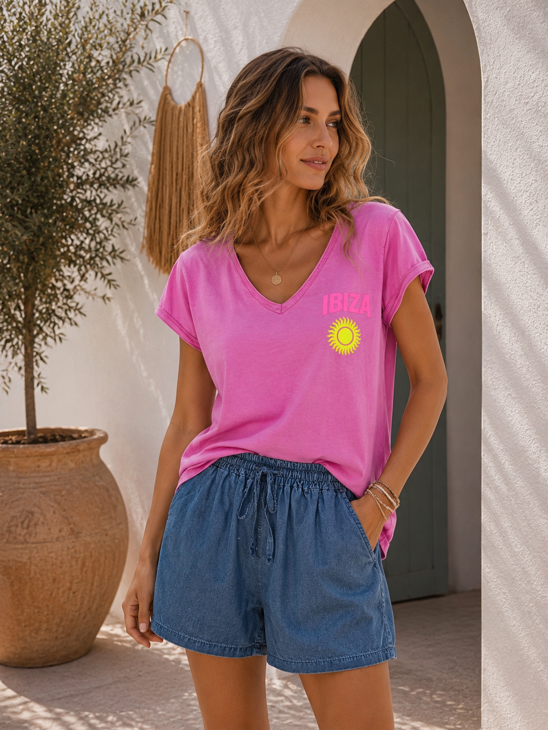 T-Shirt Virella Ibiza Sun Made in Italy 34-40/42
