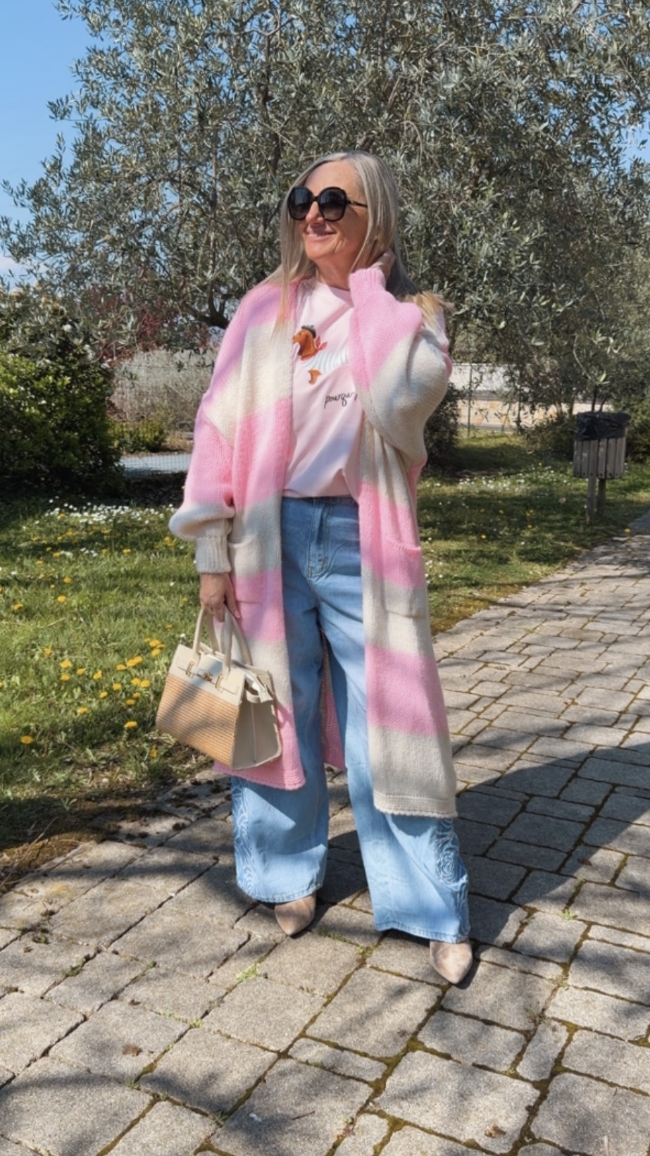 CARDIGAN LIOBA SCHACHBRETTMUSTER Made in ITaly 34 - 44