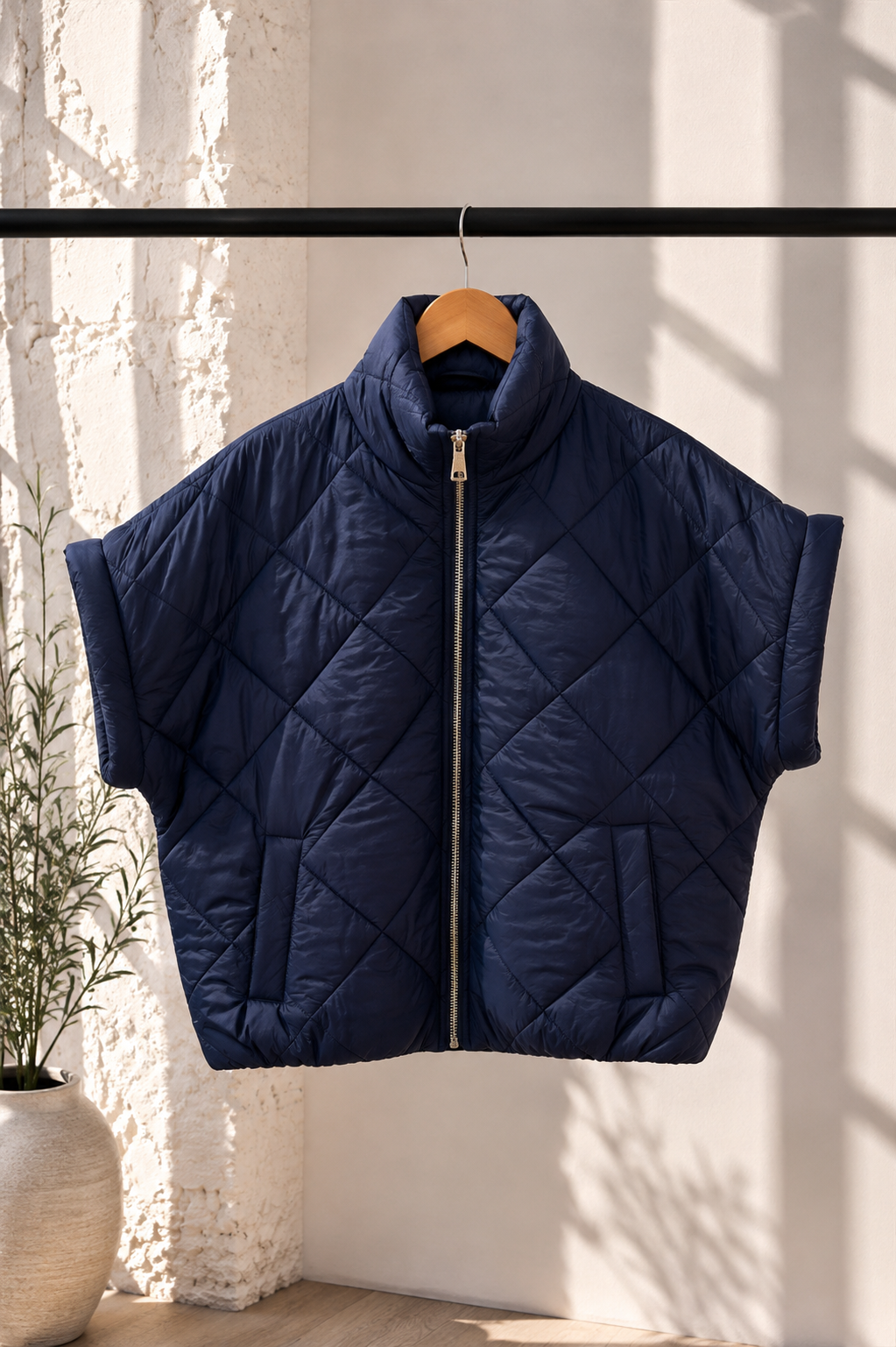 Steppjacke Svenja – Made in Italy – lässiger Spätsommer-Look Gr. 34-42