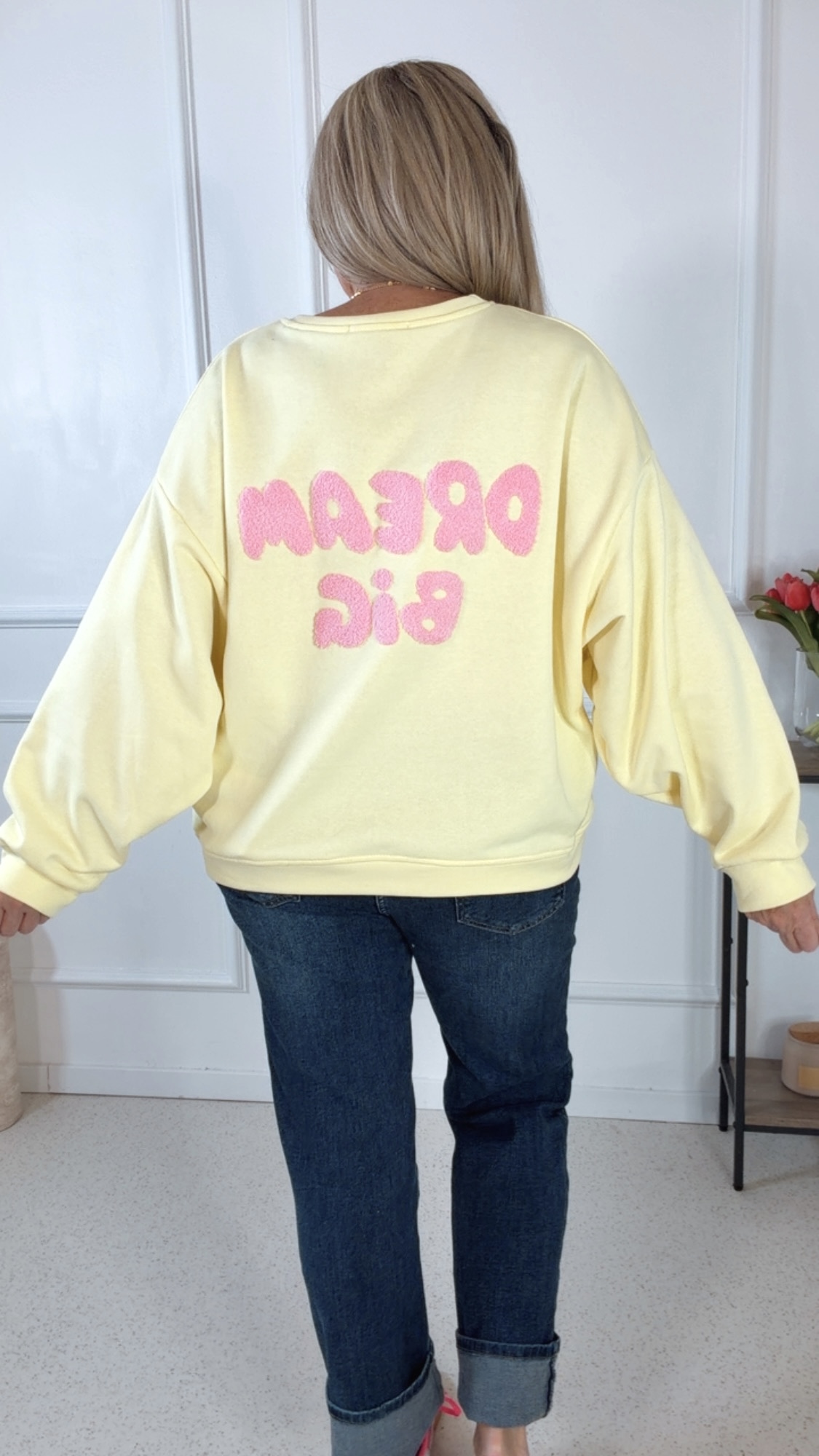 STATEMENT SWEATER DREAM BIG Made in Italy 34-42