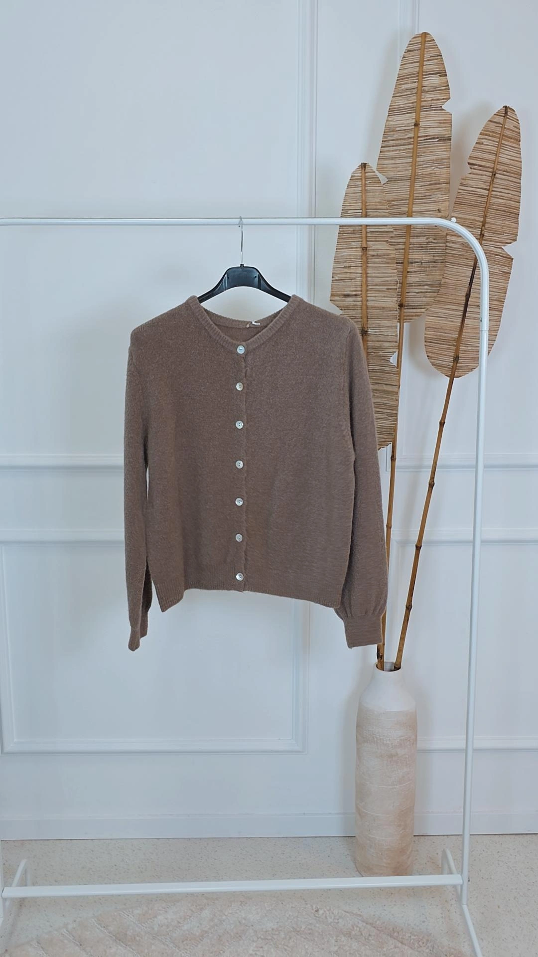 EDLER STRICKCARDIGAN XENIA Alpaka Made in Italy Größe 34 - kleine 42