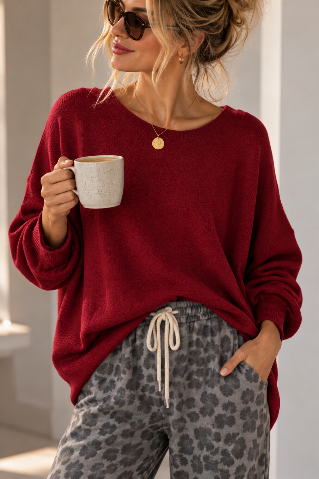 OVERSIZE KNIT SWEATER SIGRID Made in Italy 34-44/46 Strick Pullover
