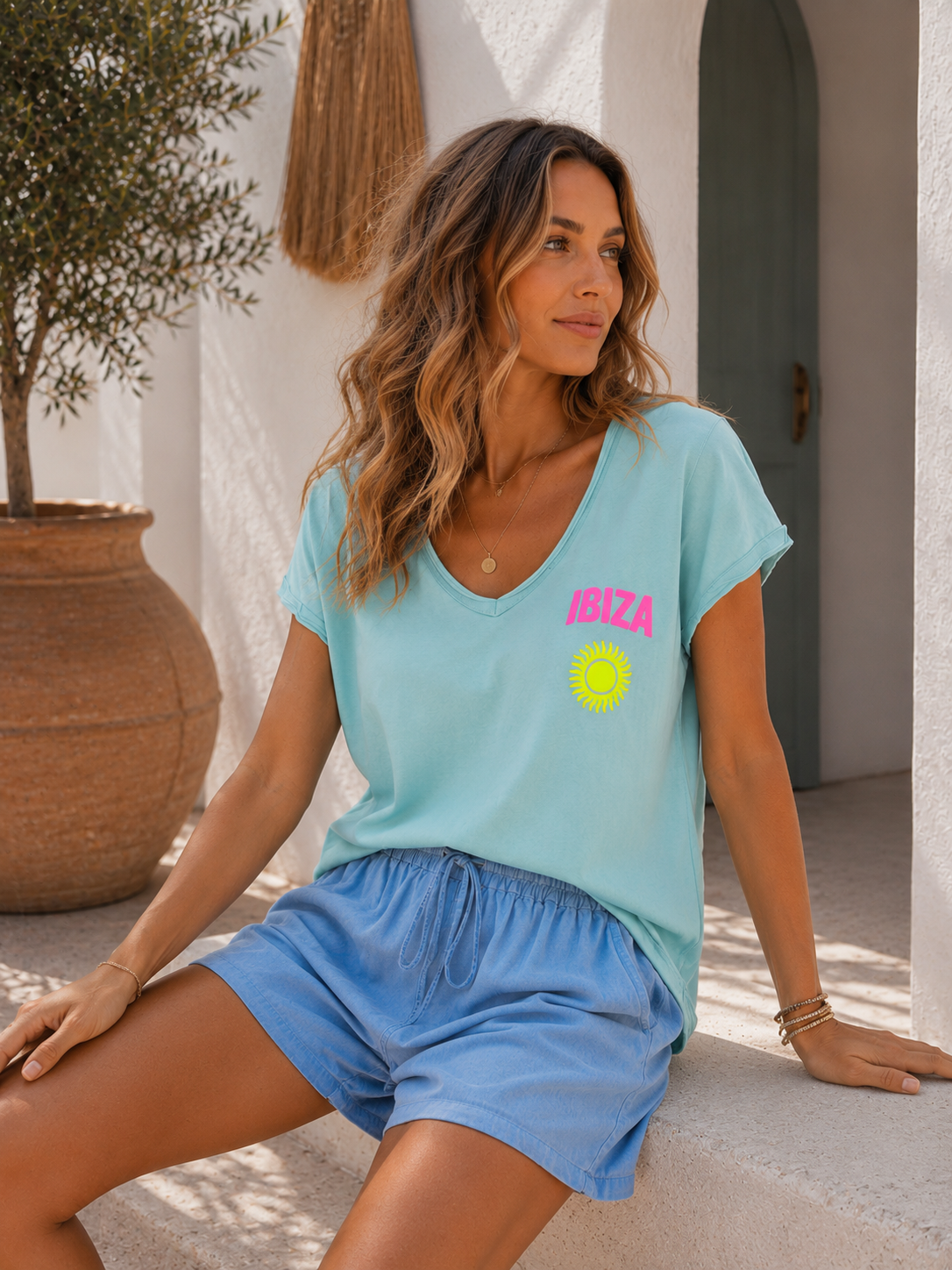 T-Shirt Virella Ibiza Sun Made in Italy 34-40/42