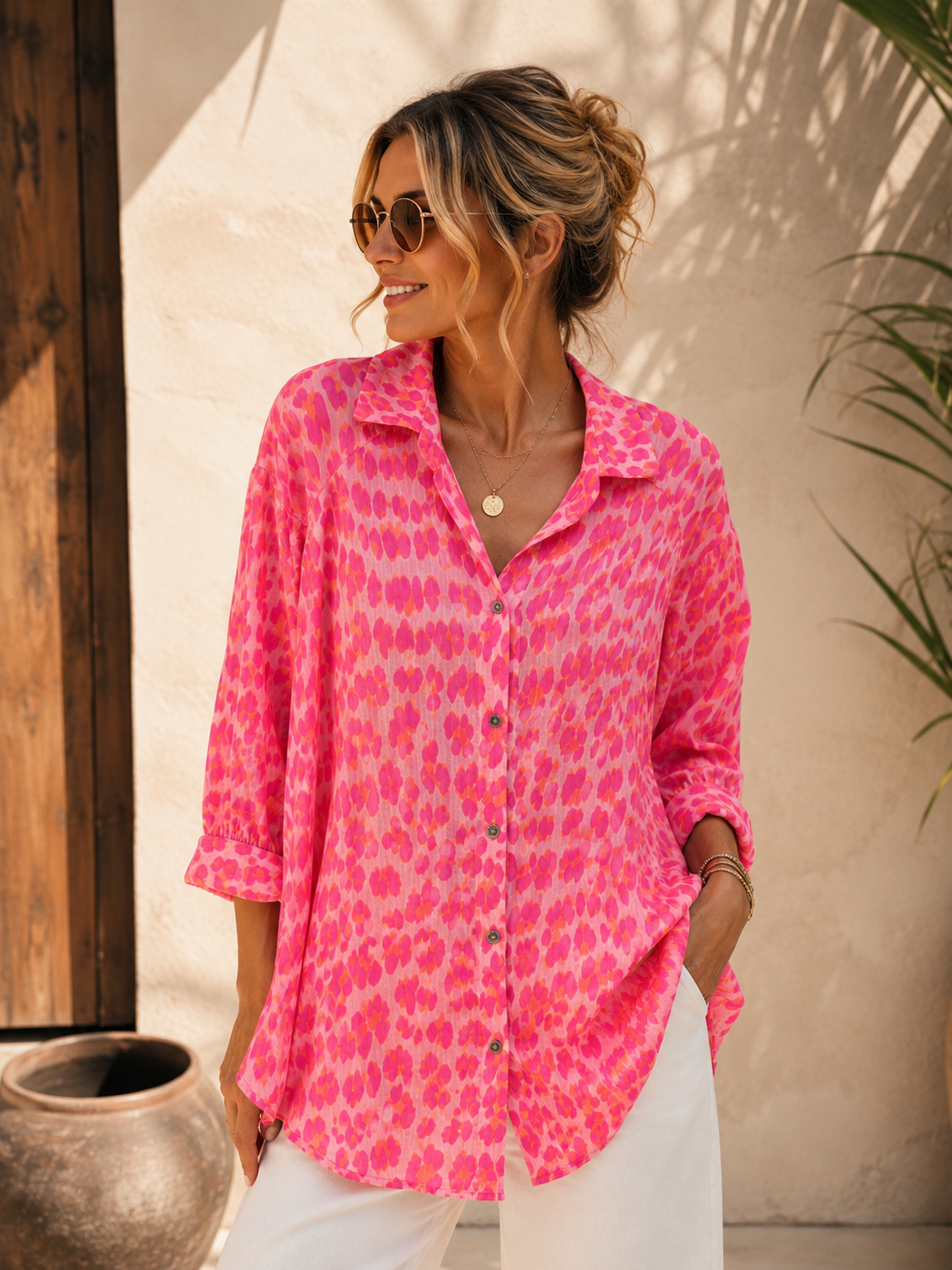 Bluse Musselin Leo Kiano Made in Italy 34-42/44