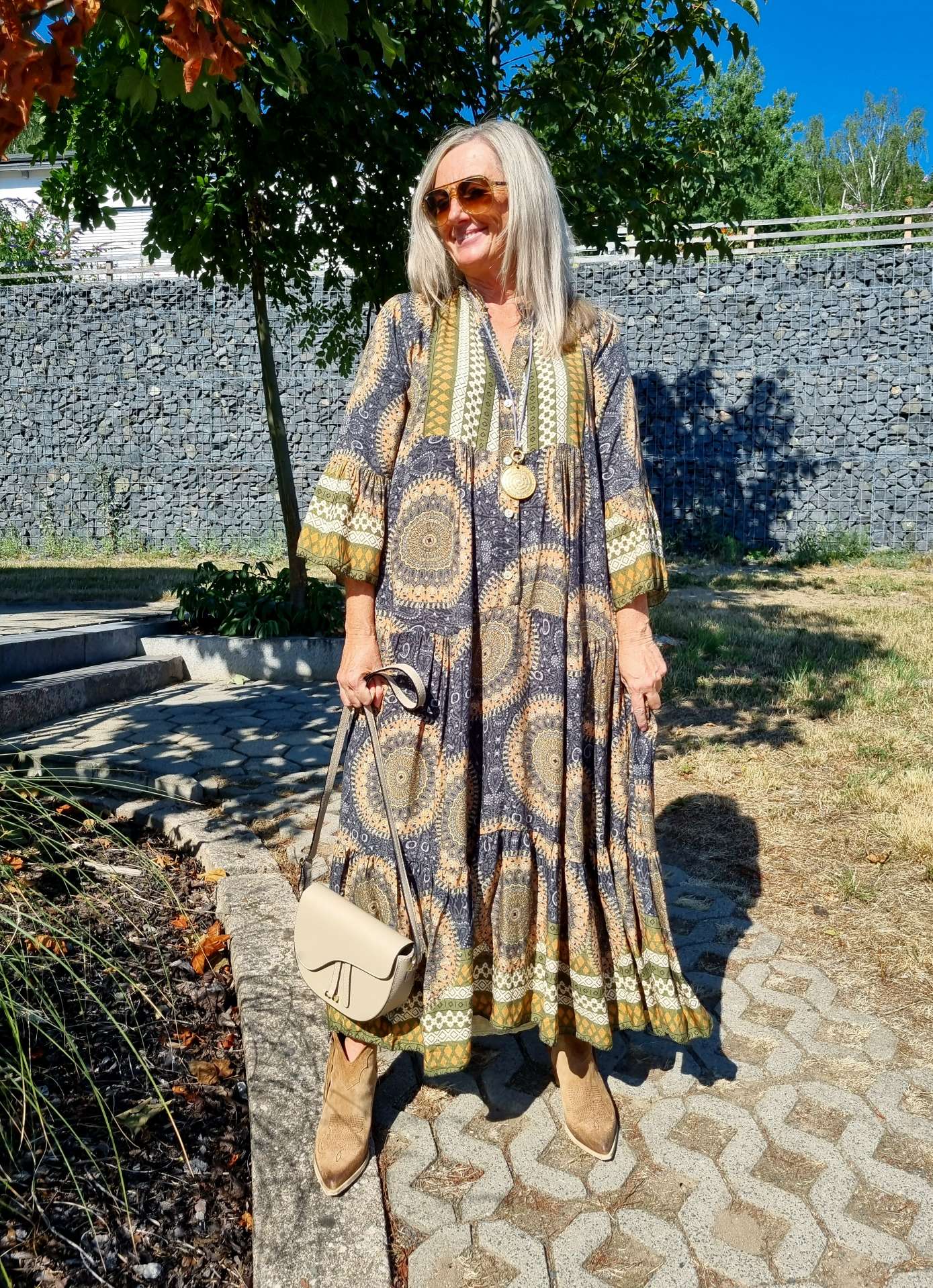 MAXI TUNIKA DRESS MICAELA BLACK KHAKI 34-42 Made in Italy langes Kleid Hängerchen Tunikakleid MAXI TUNIKA DRESS MICAELA BLACK KHAKI 34-42 Made in Italy langes Kleid Hängerchen Tunikakleid