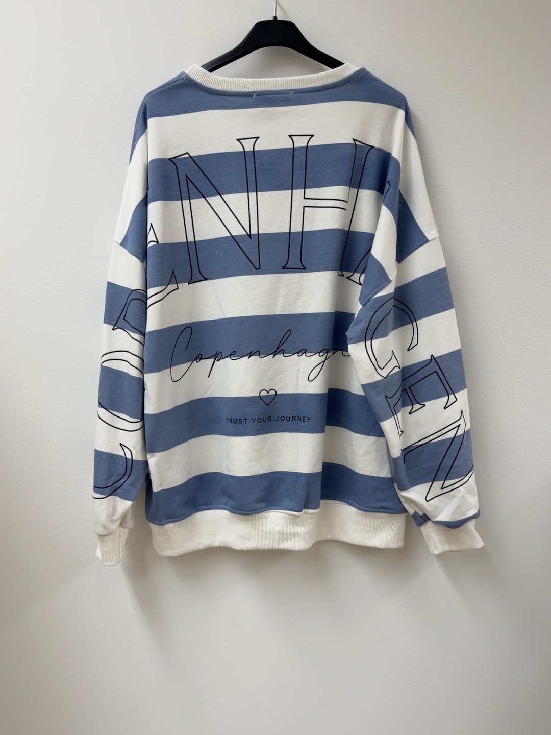Sweatshirt Copenhagen Blockstreifen I NO. SW0072 I lässiger Oversize-Look I Made in Italy 34-42/44