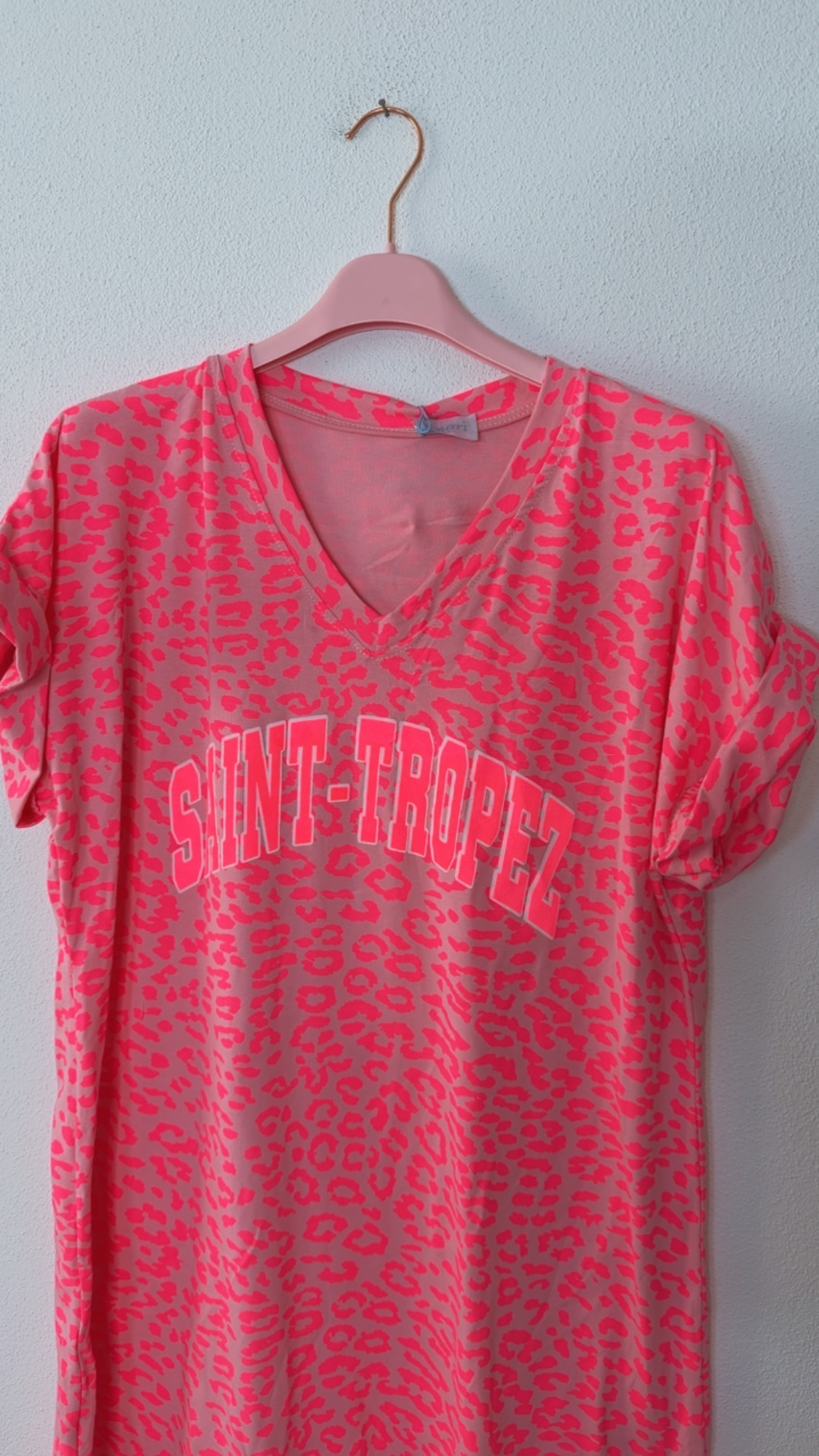 Leo-T-Shirt-Kleid Safiya Saint Tropez Made in Italy 34-42/44