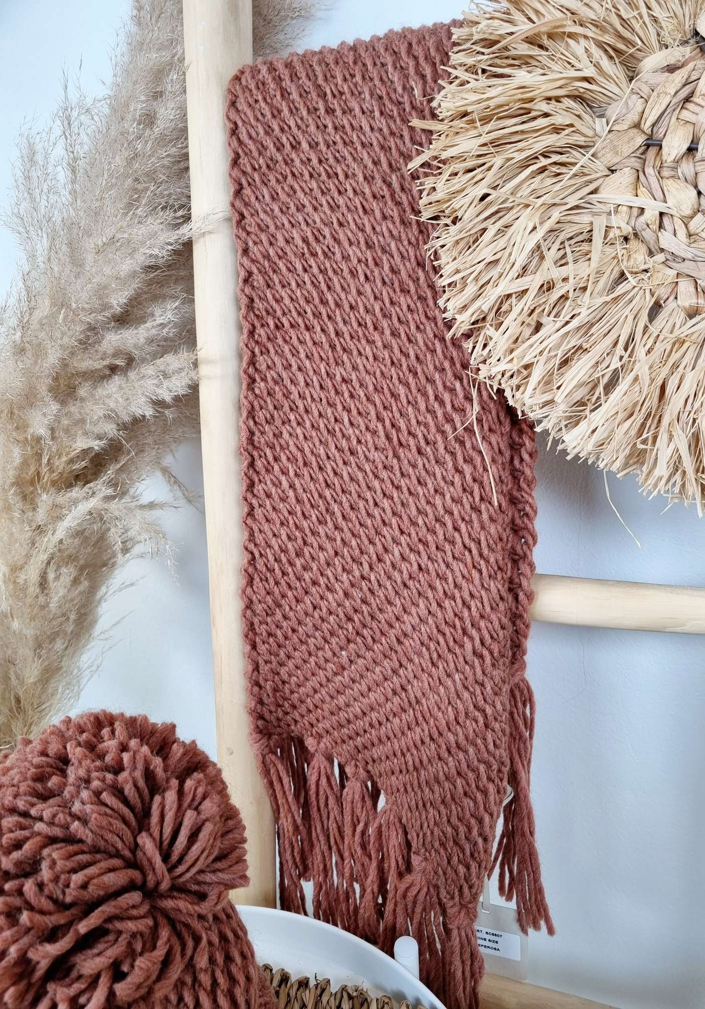 EDLER SCHAL SCARF GIADA ROST Made in Italy kuscheliger weicher Strick Schal Fransen EDLER SCHAL SCARF GIADA ROST Made in Italy kuscheliger weicher Strick Schal Fransen