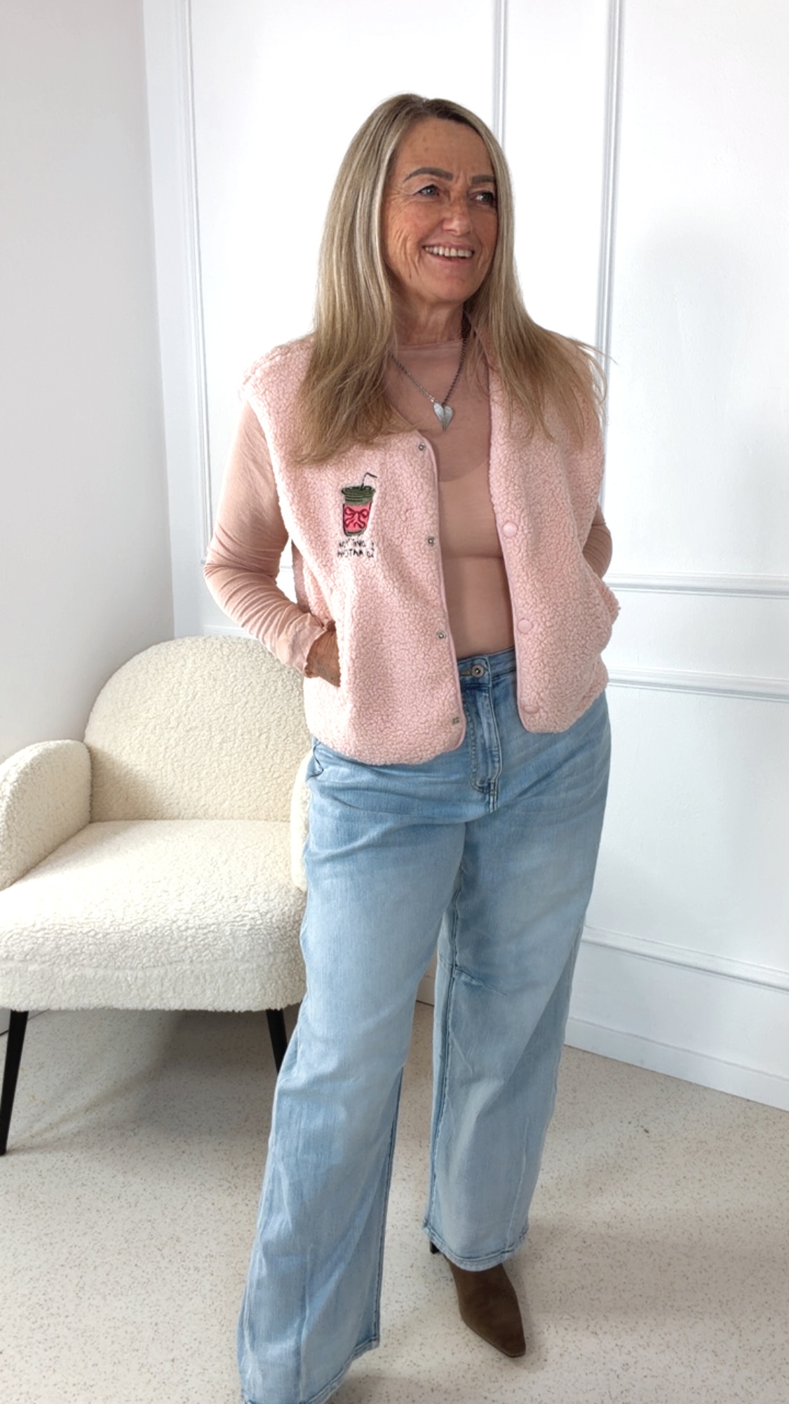 WESTE LOVE MATCHA 34 - 42 Made in Italy Teddy Weste