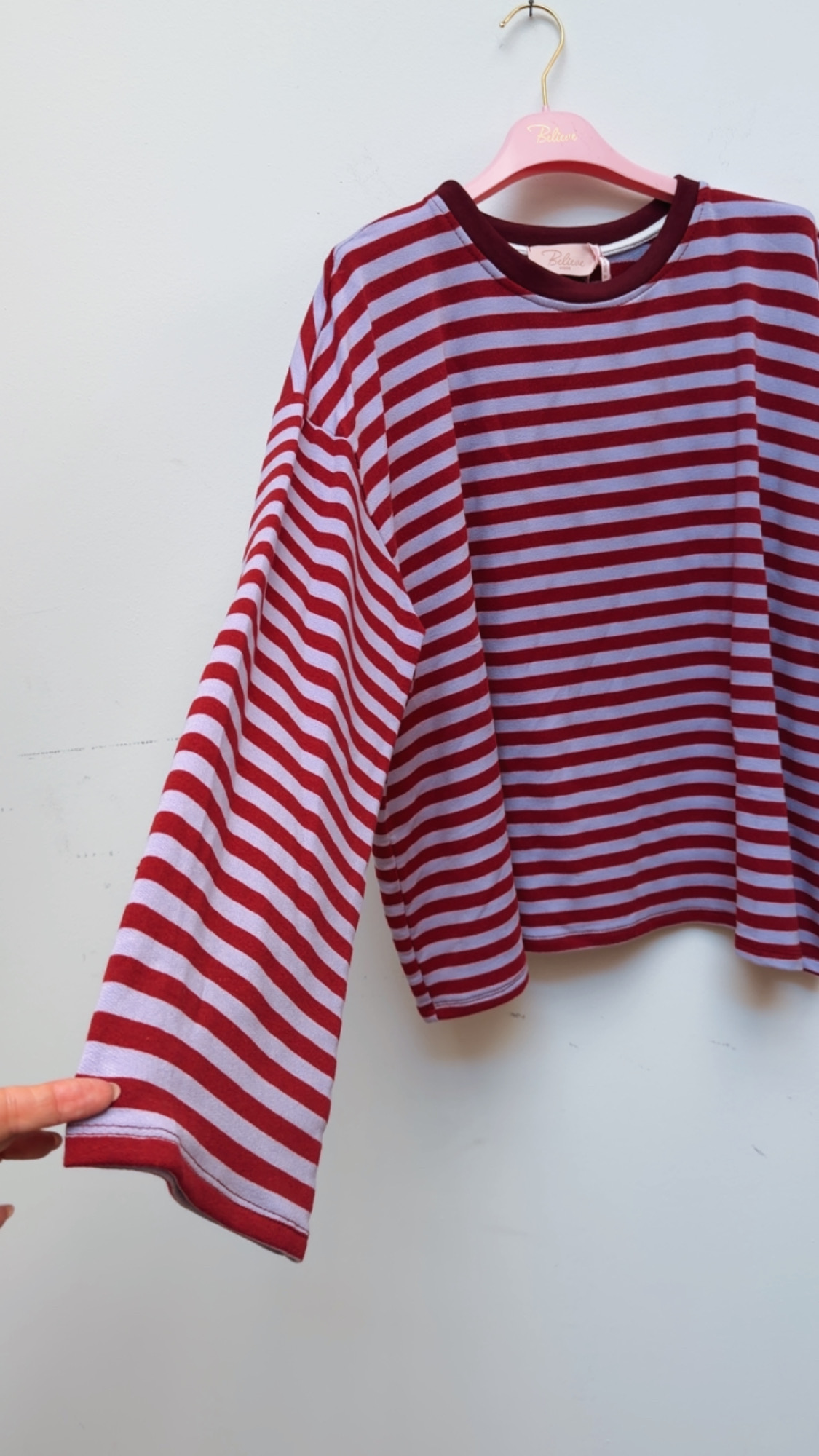 Shirt Langarm Ornella Stripes Made in Italy 34-42/44