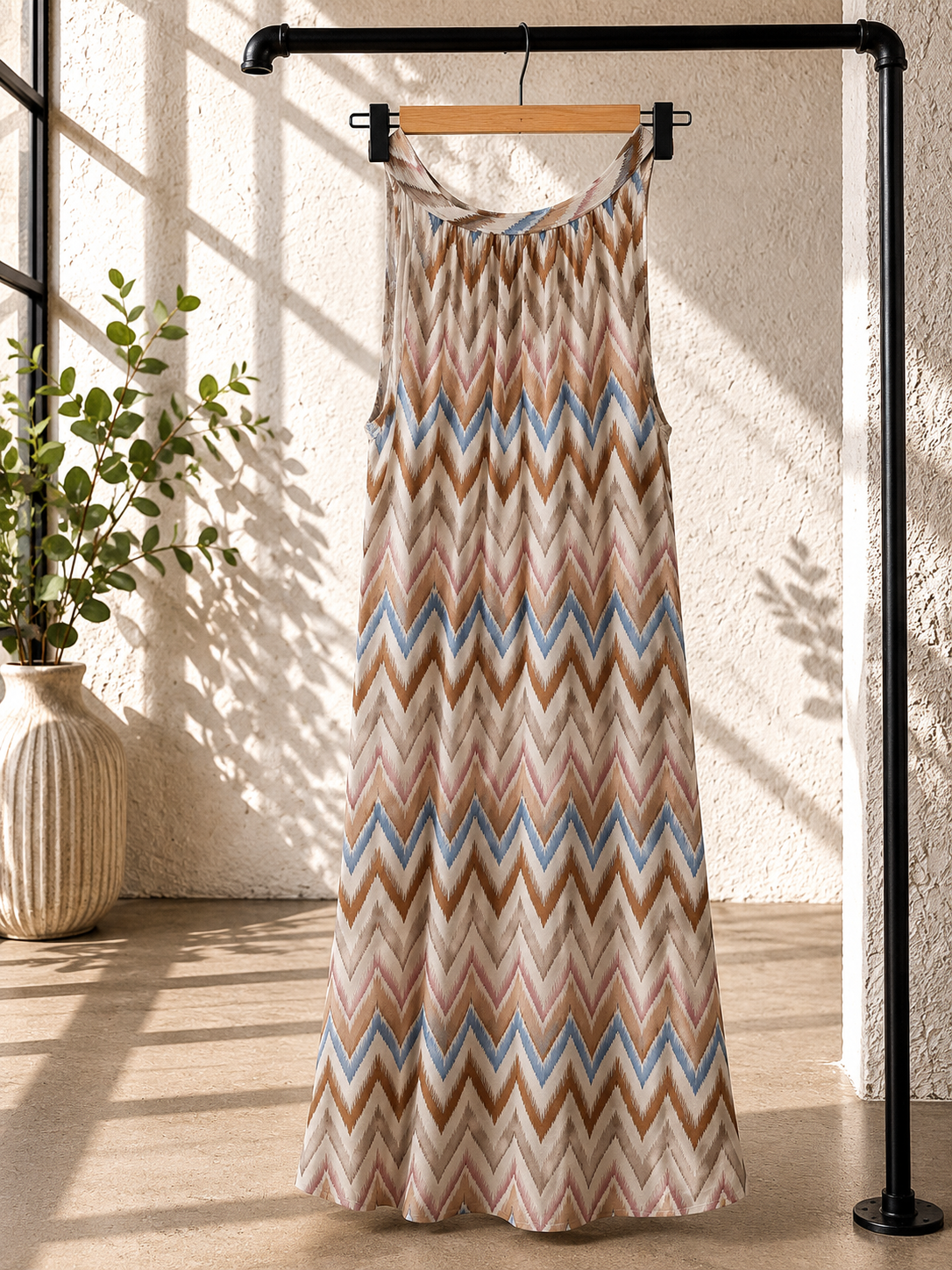 Kleid Bellara Zickzack-Muster Made in Italy 34-40/42
