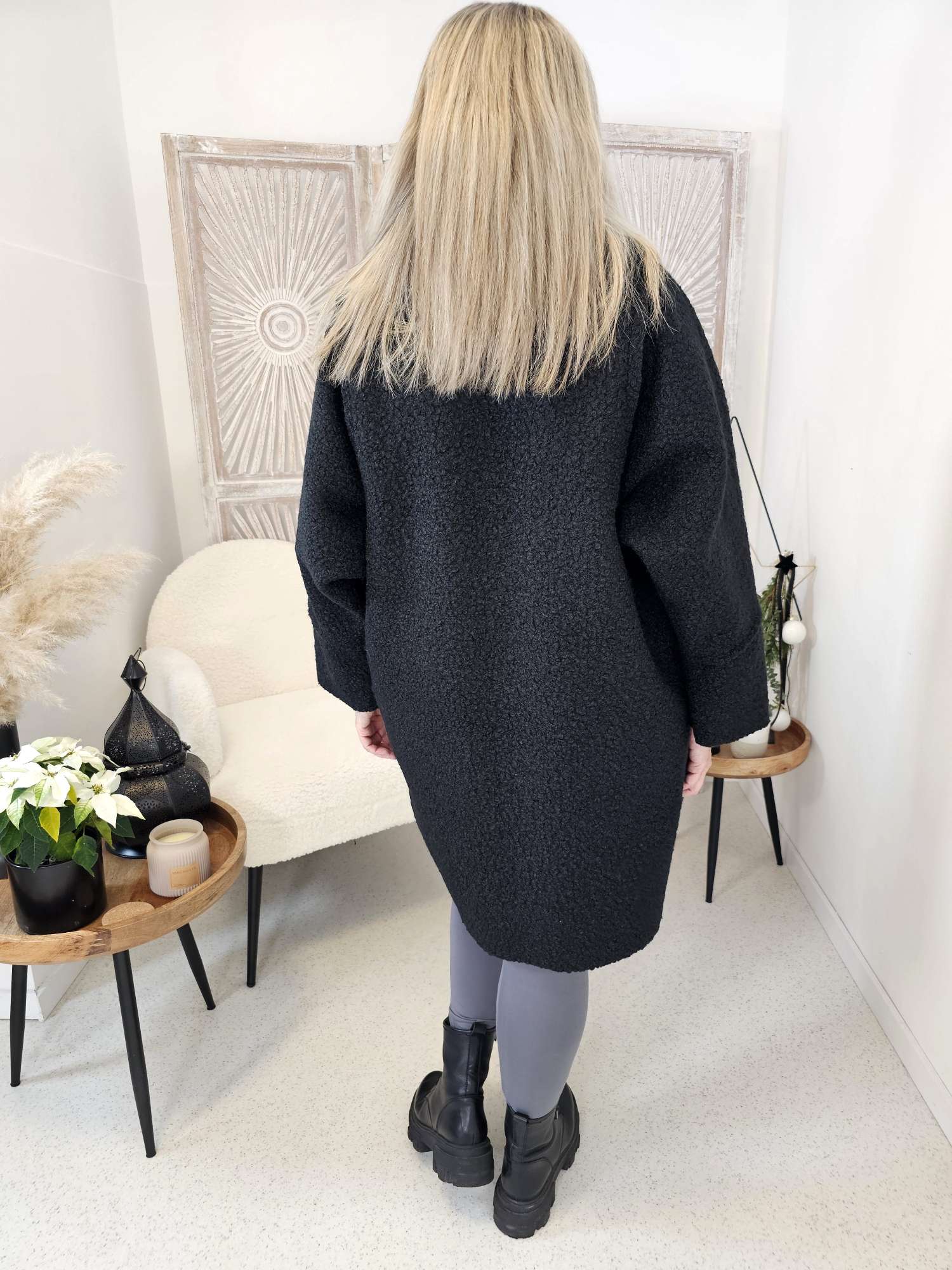 BACK AGAIN TEDDY COAT WICKY Mantel Jacke MADE IN ITALY 34-44 BACK AGAIN BACK AGAIN TEDDY COAT WICKY Mantel Jacke MADE IN ITALY 34-44 BACK AGAIN