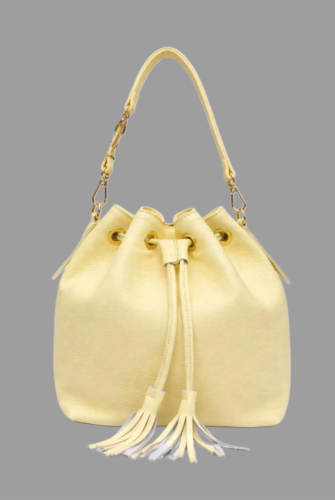 Echtleder-Beuteltasche CHLONES mit Quasten – stilvoll & feminin Made in Italy