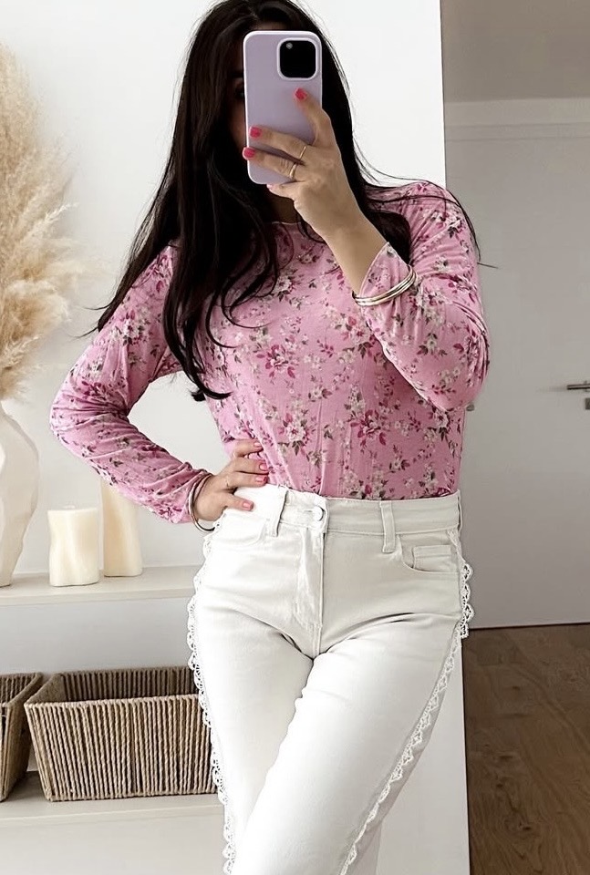 SHIRT LANGARM BLUMEN COLIN Made in Italy 34 - 38