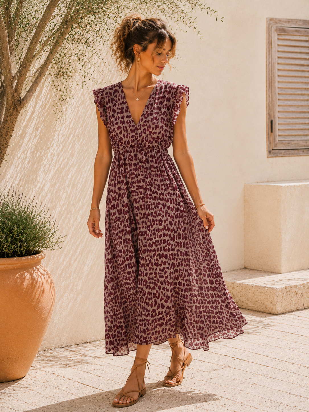 Kleid Arusha – Musselinkleid mit Boho-Charme  – Made in Italy |  tragbar bis Größe 42/44