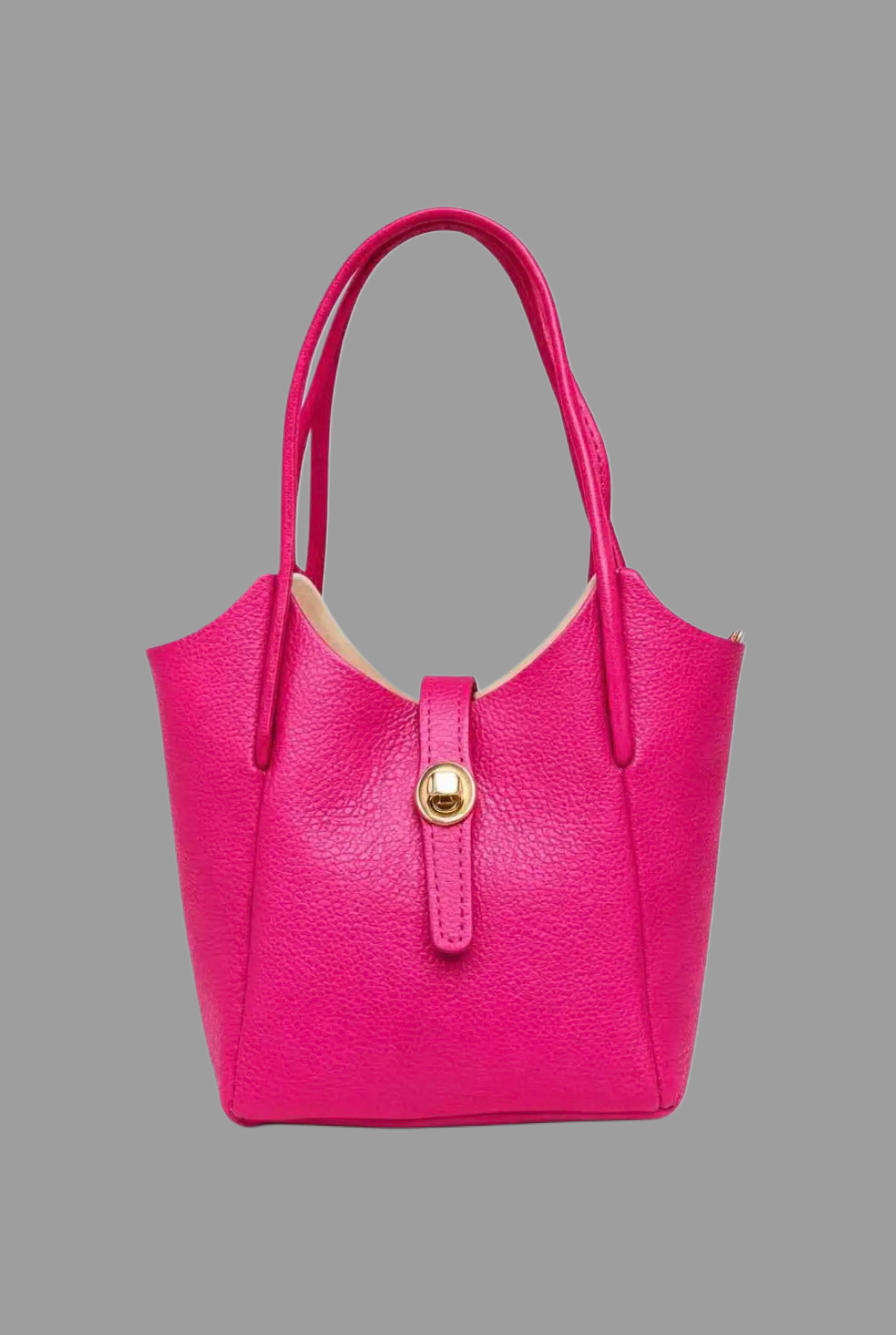 Edle Mini-Ledertasche Madison mit Drehverschluss – kompakt & luxuriös Made in Italy