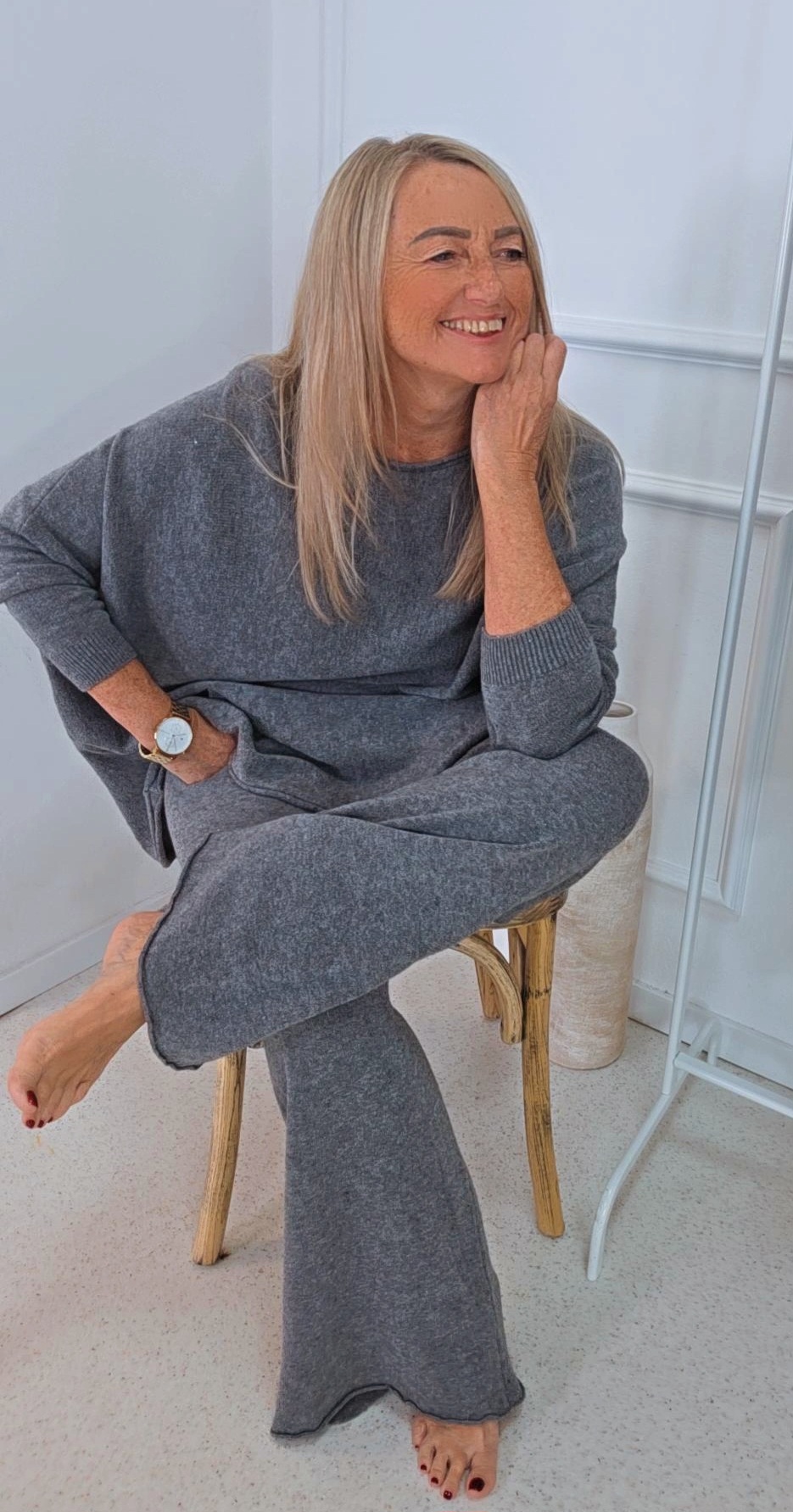 STRICKANZUG ZWEITEILER HAMBURG 42-44 Made in Italy Jogging Hose Pullover